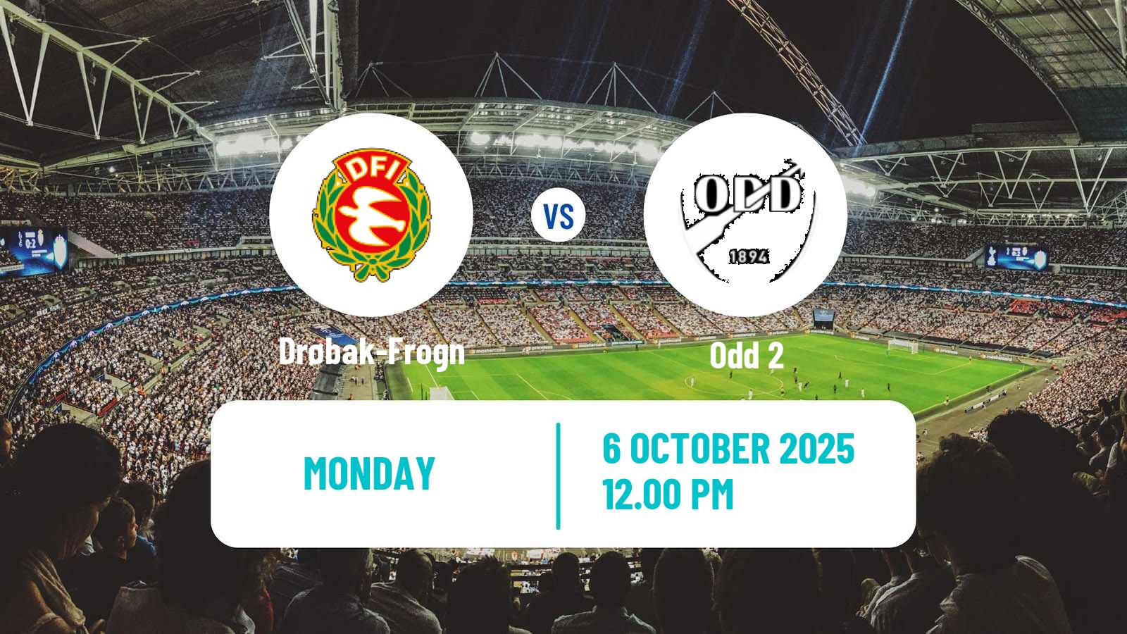 Soccer Norwegian Division 3 - Group 6 Drøbak-Frogn - Odd 2