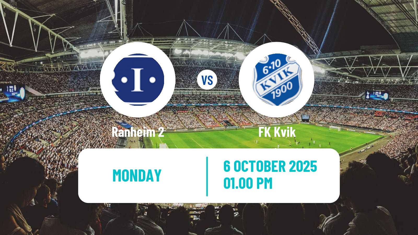 Soccer Norwegian Division 3 - Group 2 Ranheim 2 - Kvik