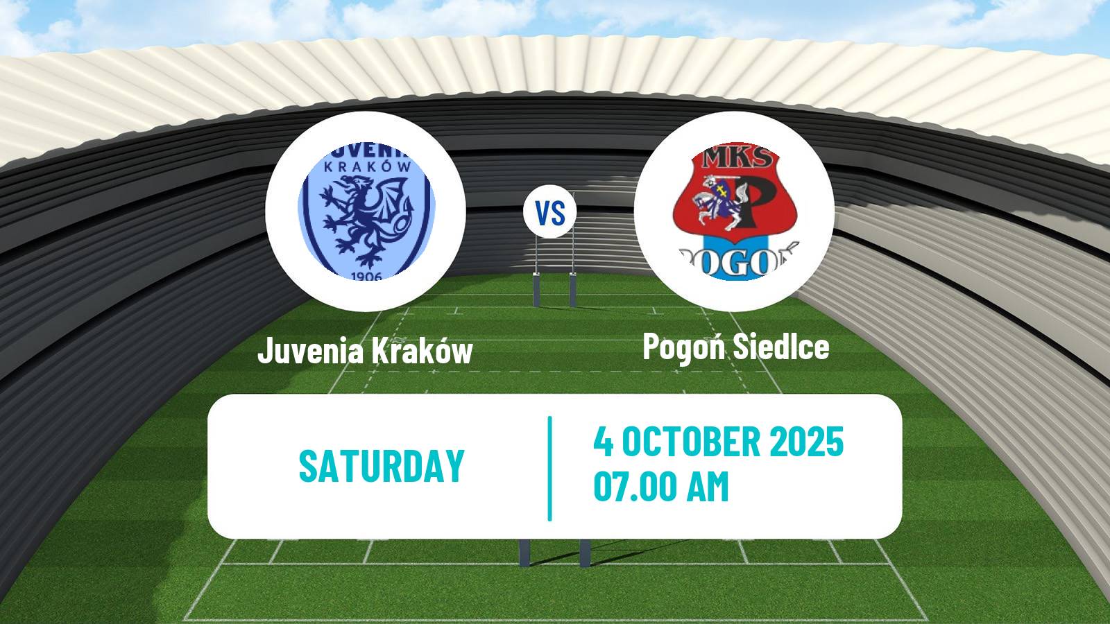 Rugby union Polish Ekstraliga Rugby Juvenia Kraków - Pogoń Siedlce