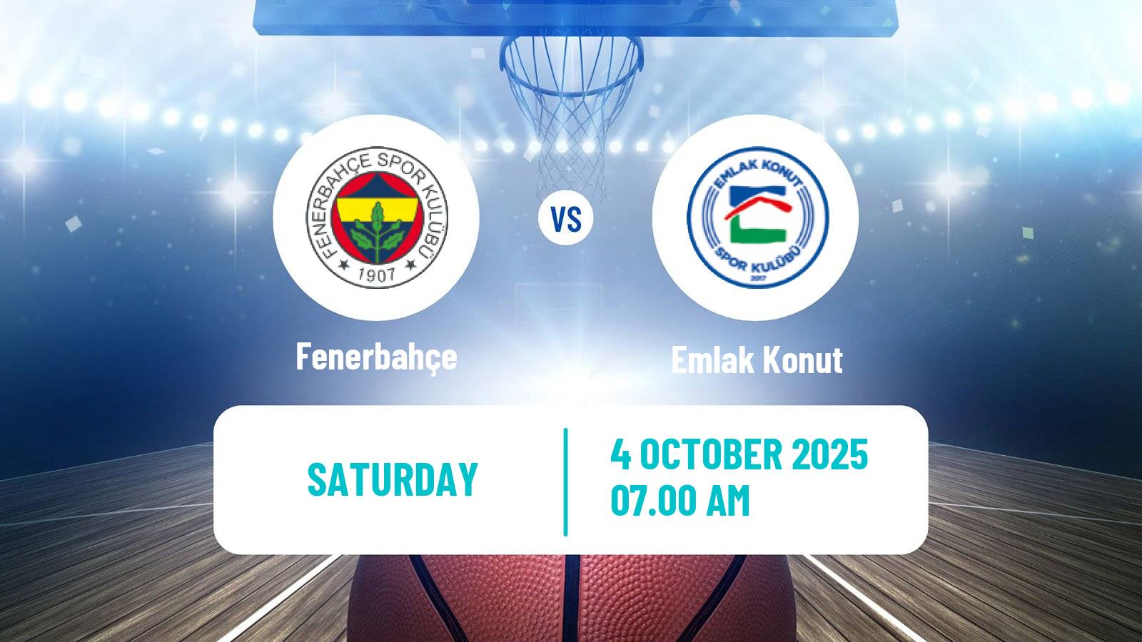 Basketball Turkish Basketball League Women Fenerbahçe - Emlak Konut