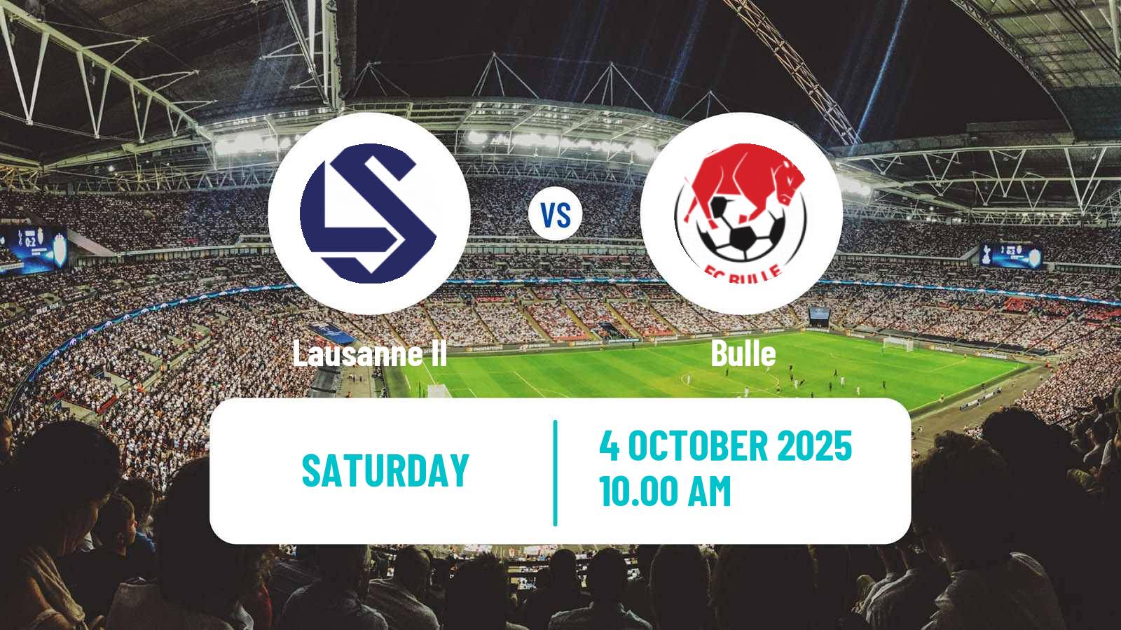 Soccer Swiss Promotion League Lausanne II - Bulle
