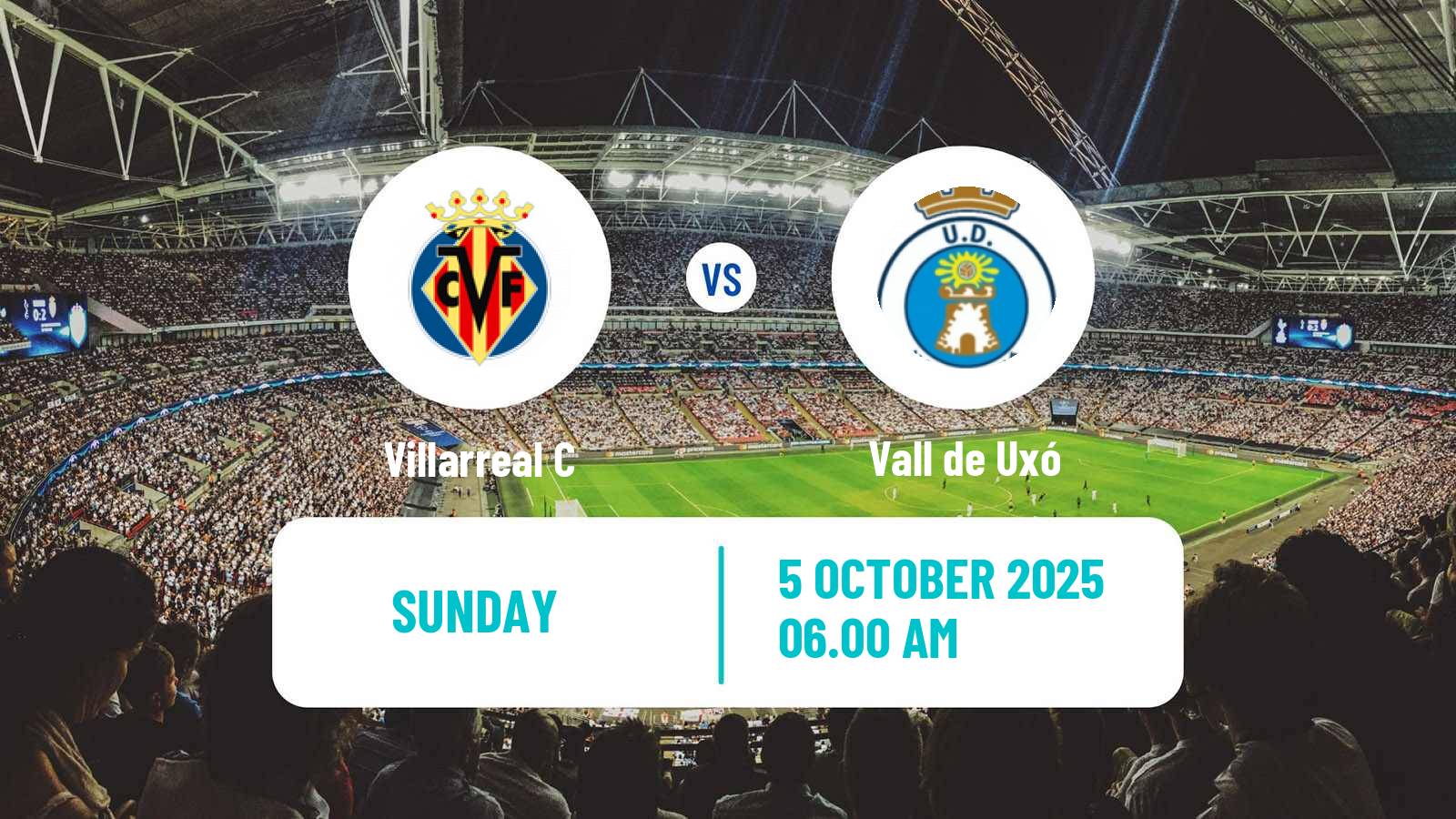 Soccer Spanish Tercera RFEF - Group 6 Villarreal C - Vall de Uxó