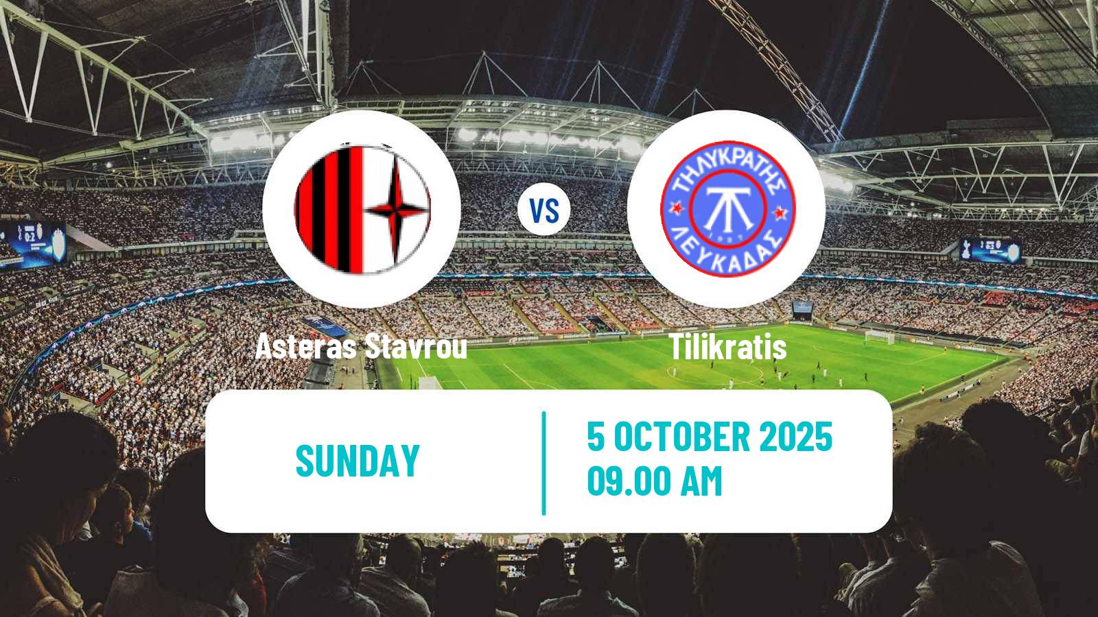 Soccer Greek Gamma Ethniki - Group 3 Asteras Stavrou - Tilikratis