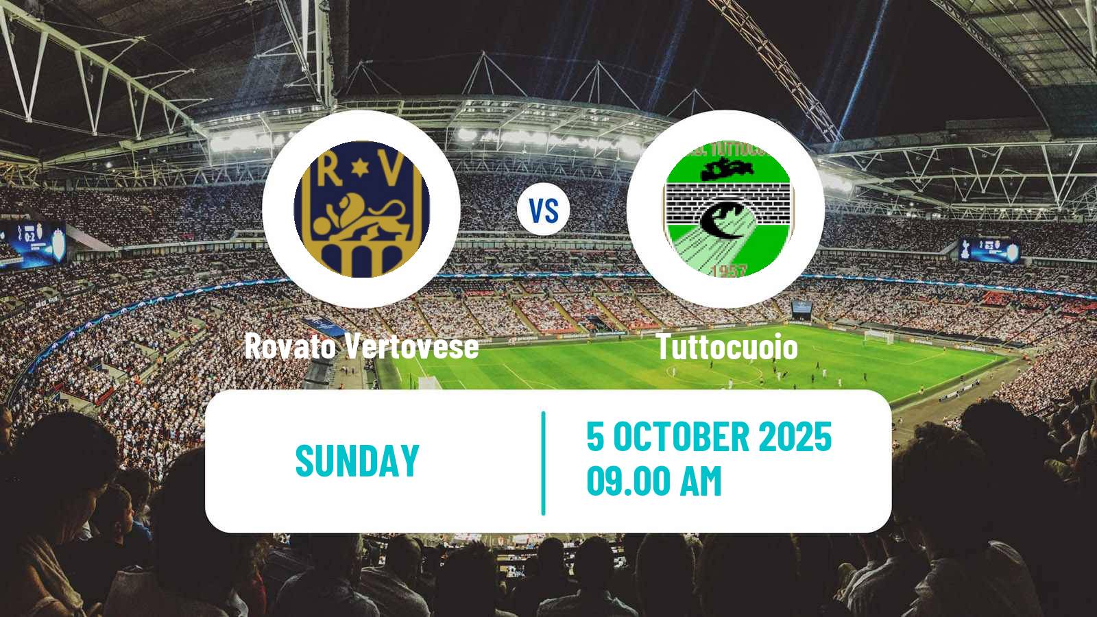 Soccer Italian Serie D - Group D Rovato Vertovese - Tuttocuoio