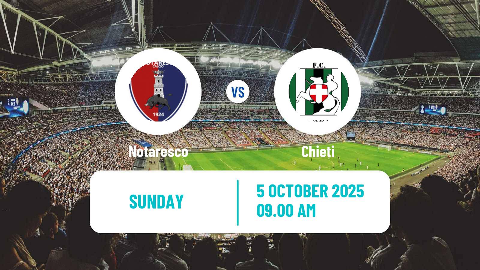 Soccer Italian Serie D - Group F Notaresco - Chieti