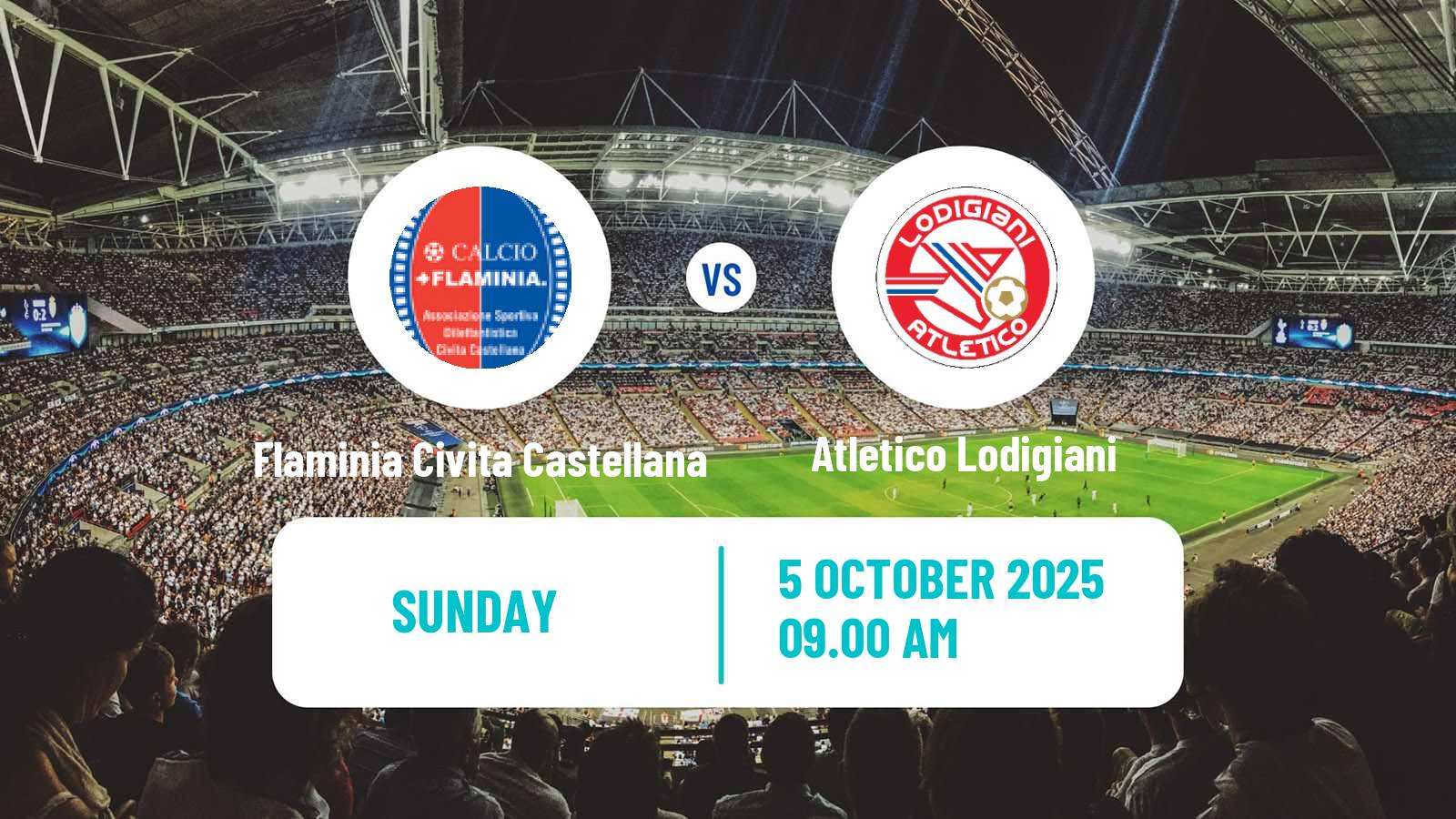 Soccer Italian Serie D - Group G Flaminia Civita Castellana - Atletico Lodigiani