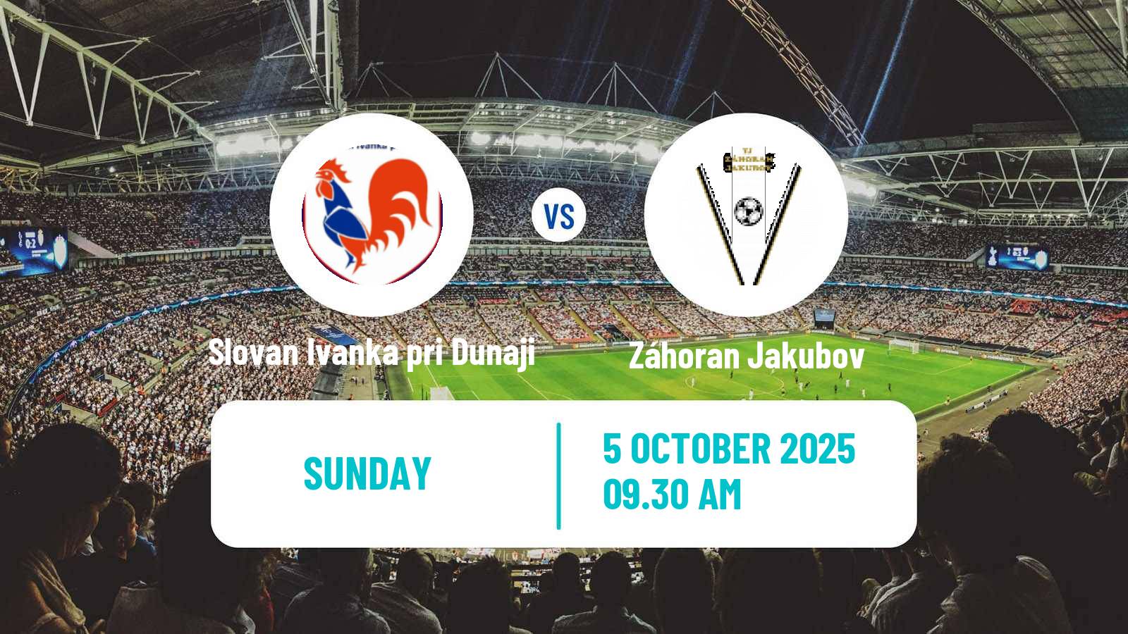 Soccer Slovak 4 Liga Bratislava Slovan Ivanka pri Dunaji - Záhoran Jakubov