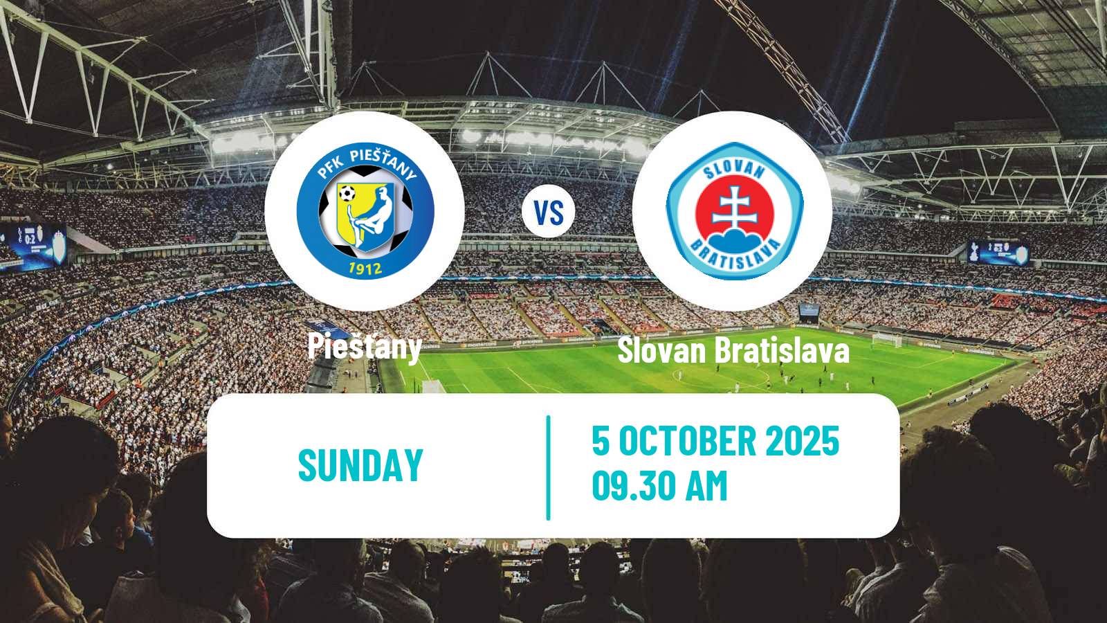 Soccer Slovak Cup Piešťany - Slovan Bratislava