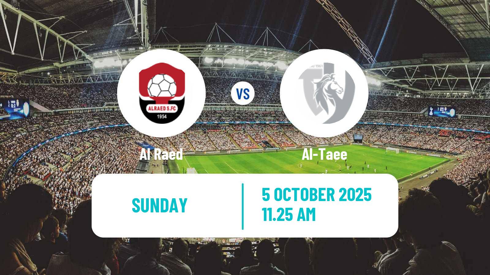 Soccer Saudi Division 1 Al Raed - Al-Taee