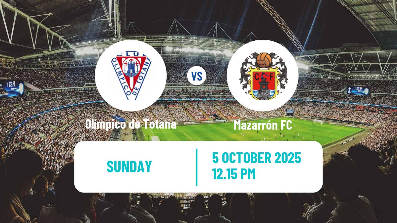 Soccer Spanish Tercera RFEF - Group 13 Olímpico de Totana - Mazarrón