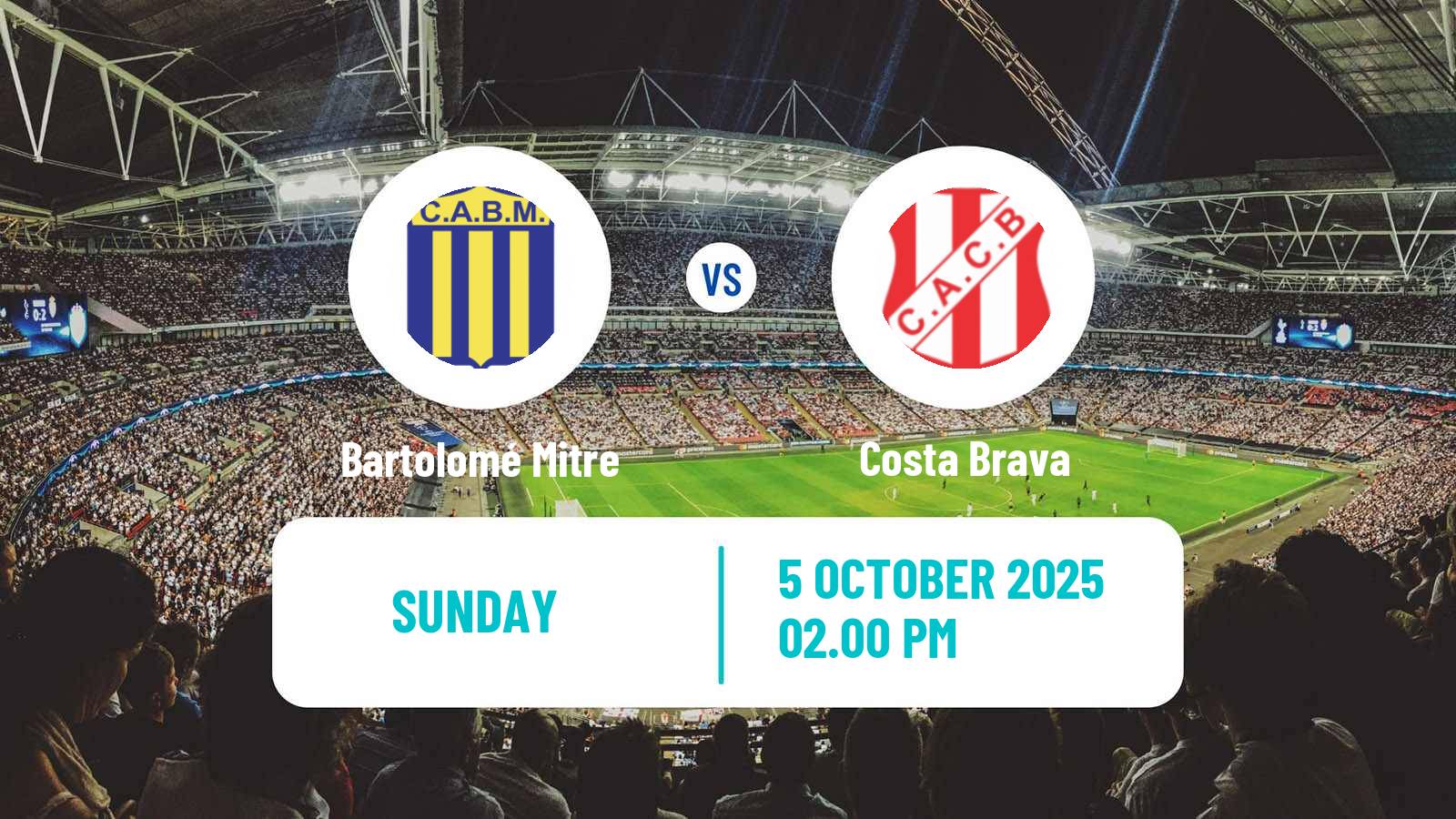 Soccer Argentinian Torneo Federal Bartolomé Mitre - Costa Brava