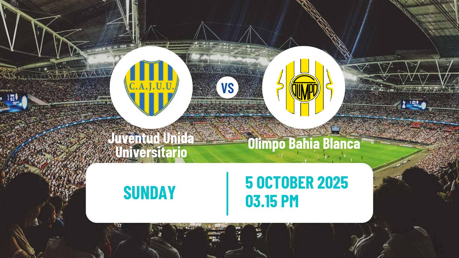 Soccer Argentinian Torneo Federal Juventud Unida Universitario - Olimpo Bahia Blanca