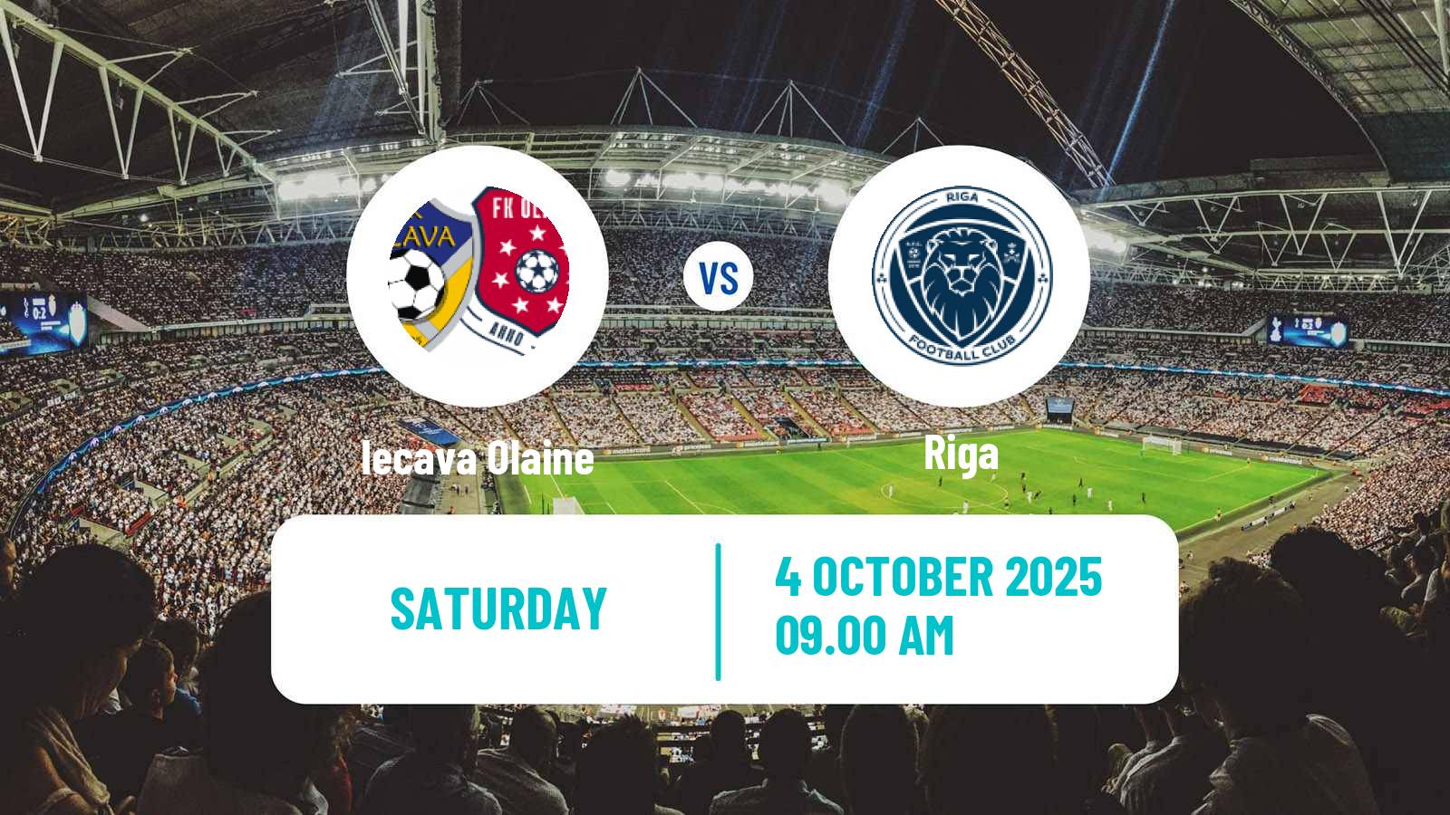 Soccer Latvian 1 Liga Women Iecava Olaine - Riga