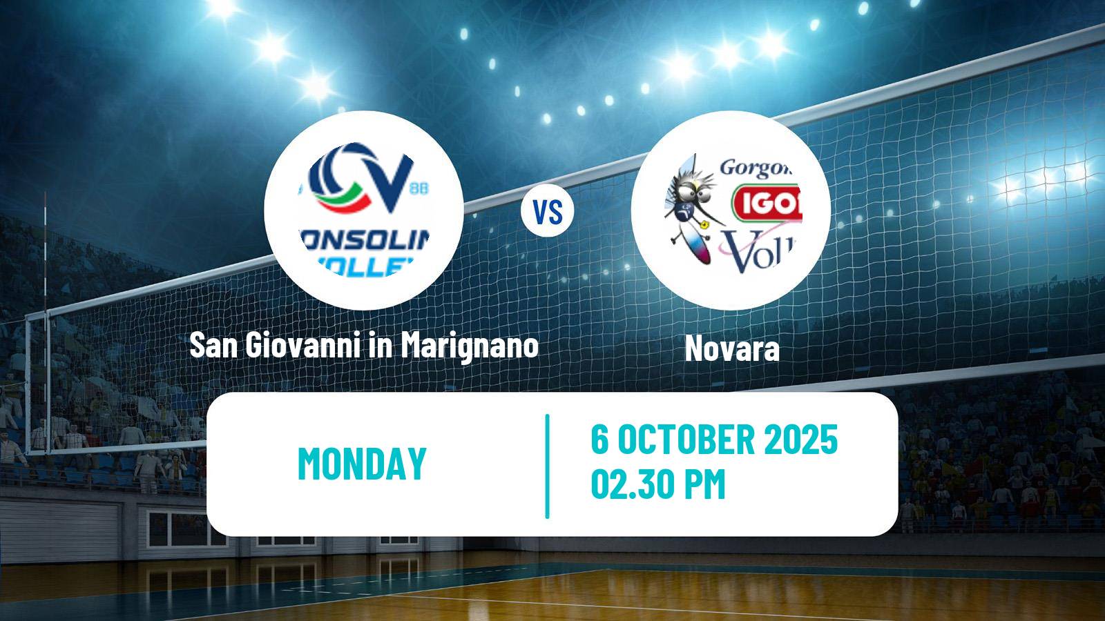Volleyball Italian Serie A Volleyball Women San Giovanni in Marignano - Novara