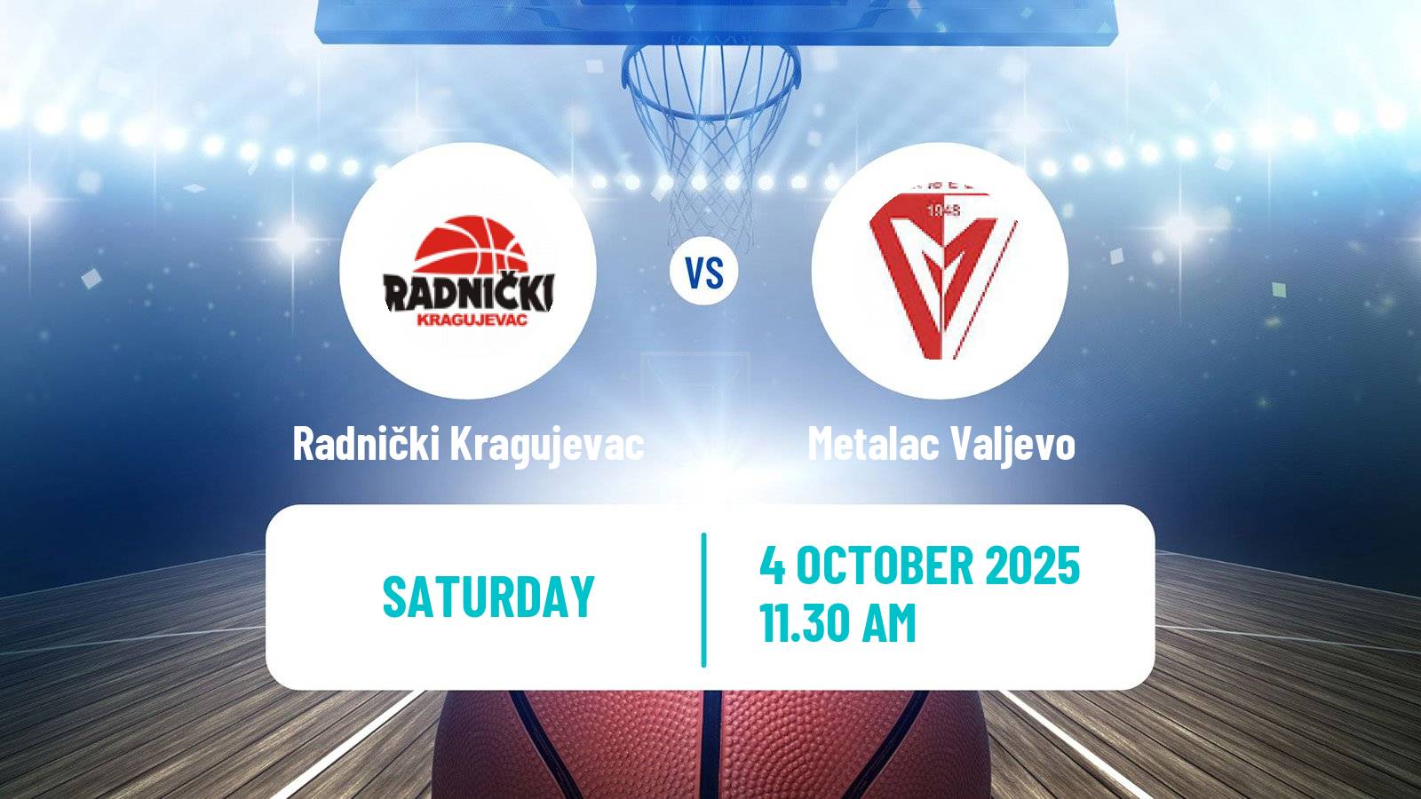 Basketball Serbian First League Basketball Radnički Kragujevac - Metalac Valjevo