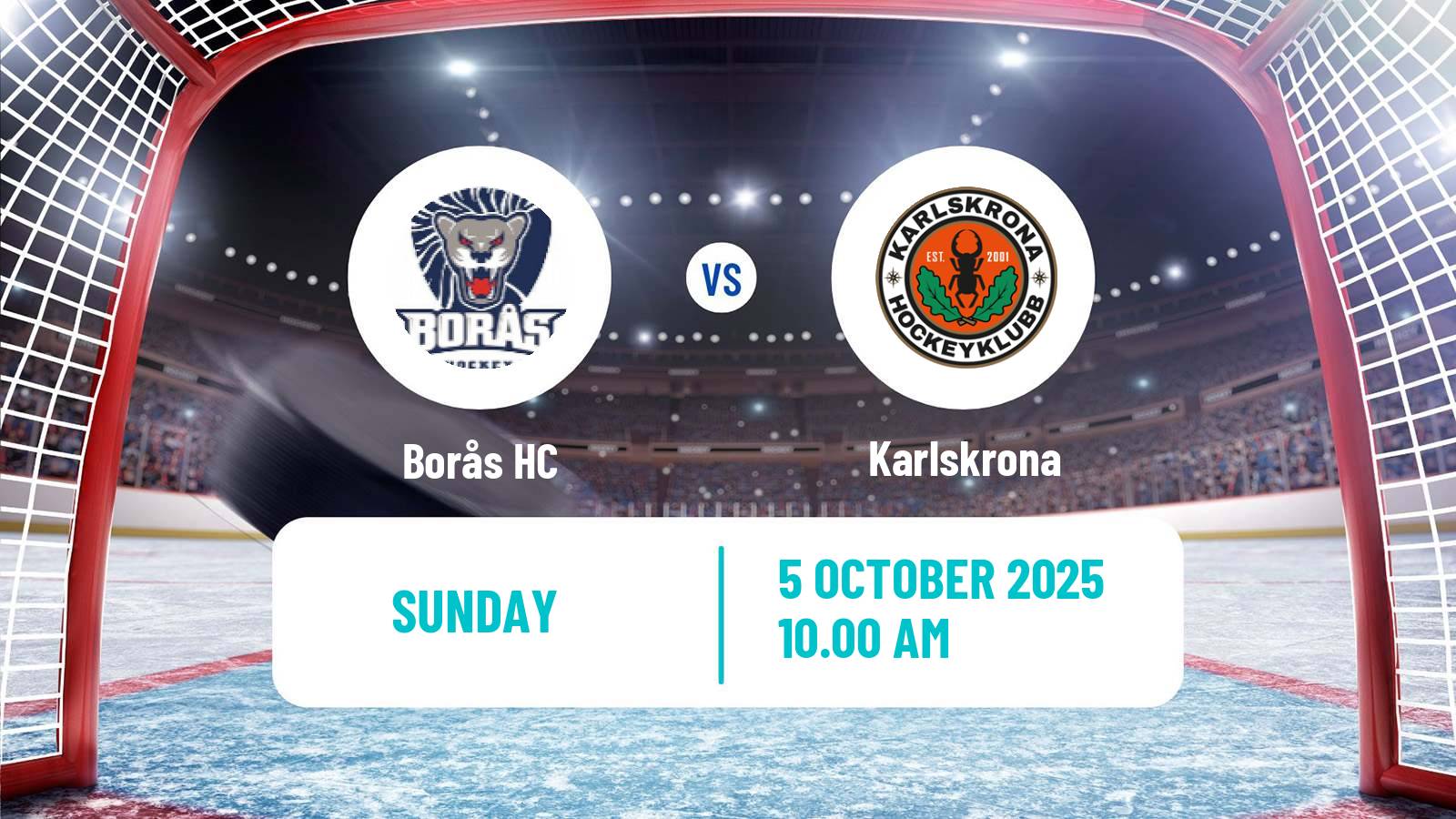 Hockey Swedish HockeyEttan Sodra Borås - Karlskrona