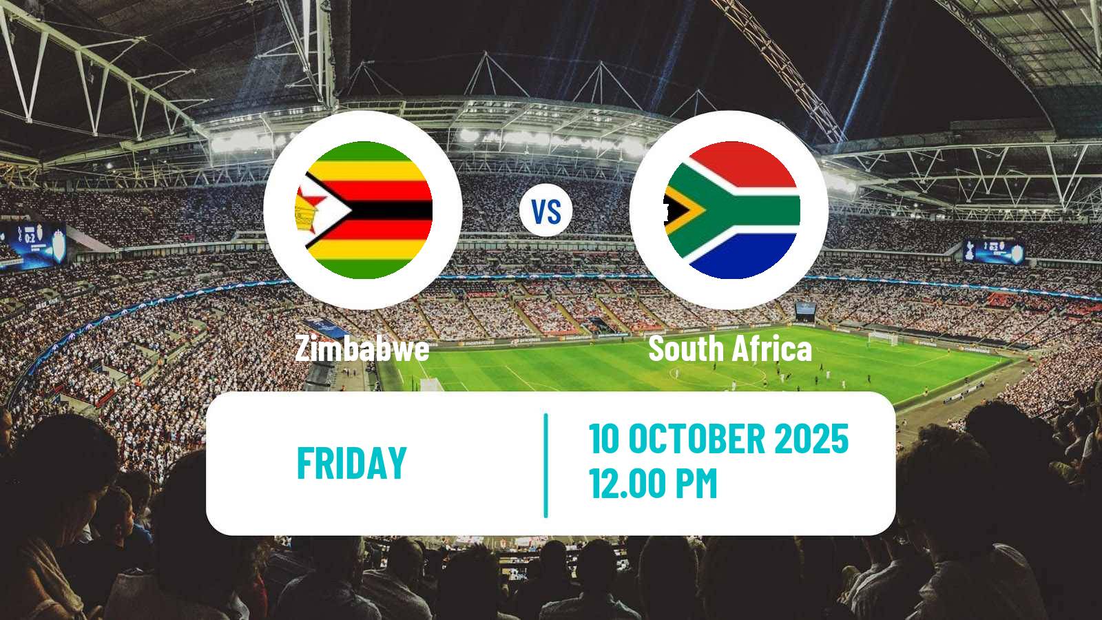 Soccer FIFA World Cup Zimbabwe - South Africa