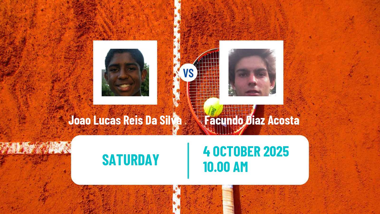 Tennis Antofagasta Challenger Men Joao Lucas Reis Da Silva - Facundo Diaz Acosta