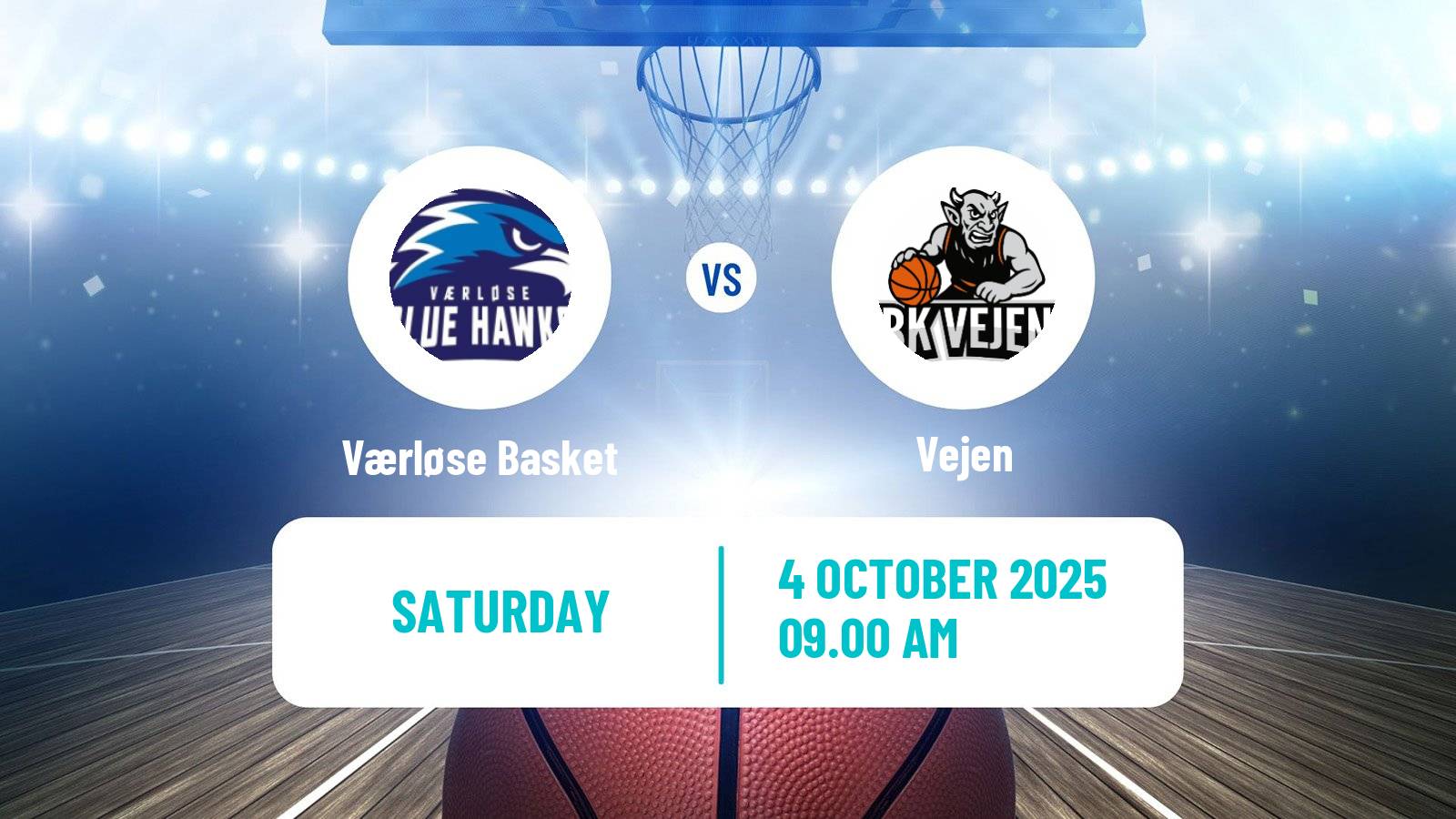 Basketball Danish Basketligaen Værløse Basket - Vejen