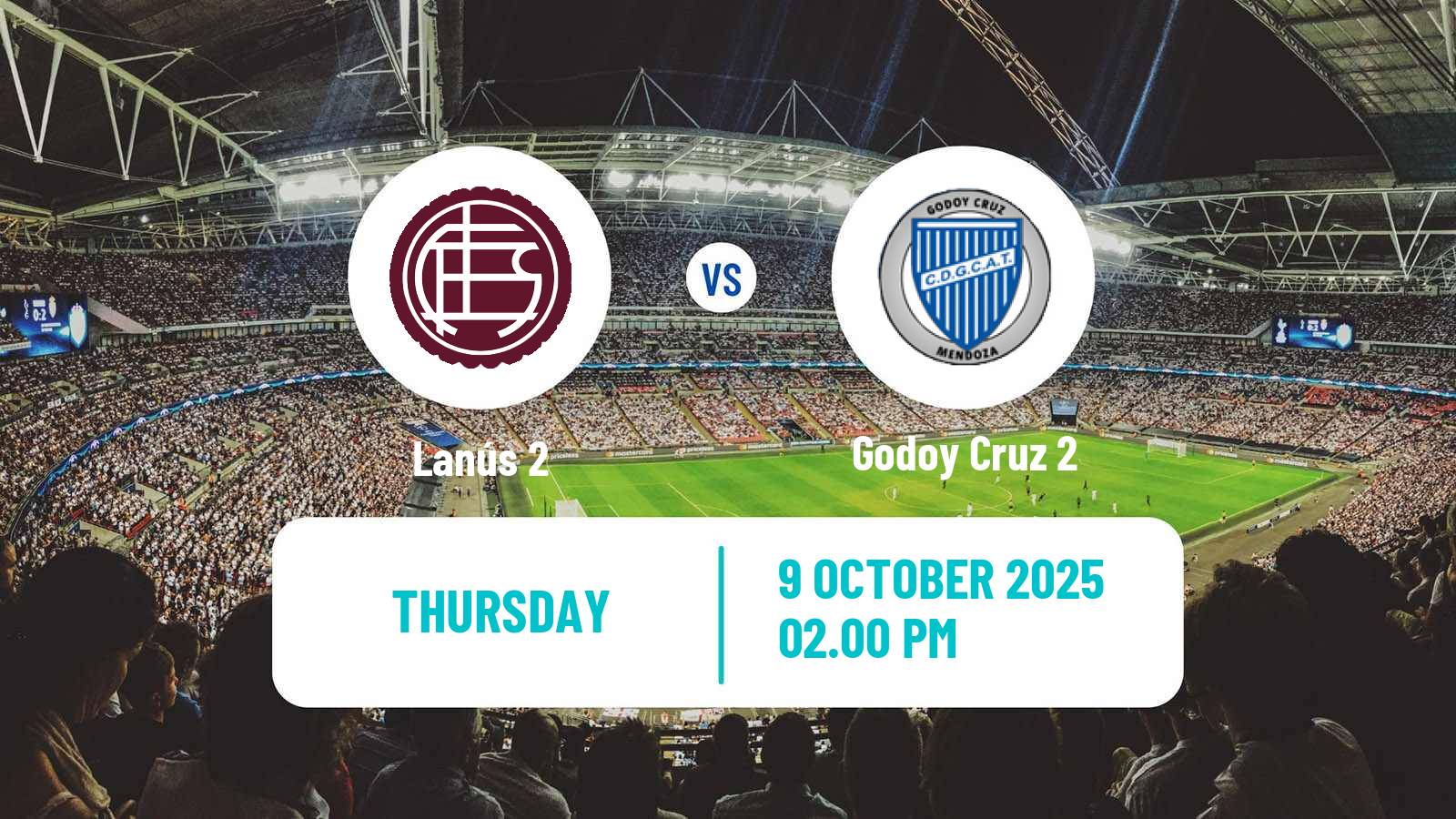 Soccer Argentinian Reserve League Lanús 2 - Godoy Cruz 2