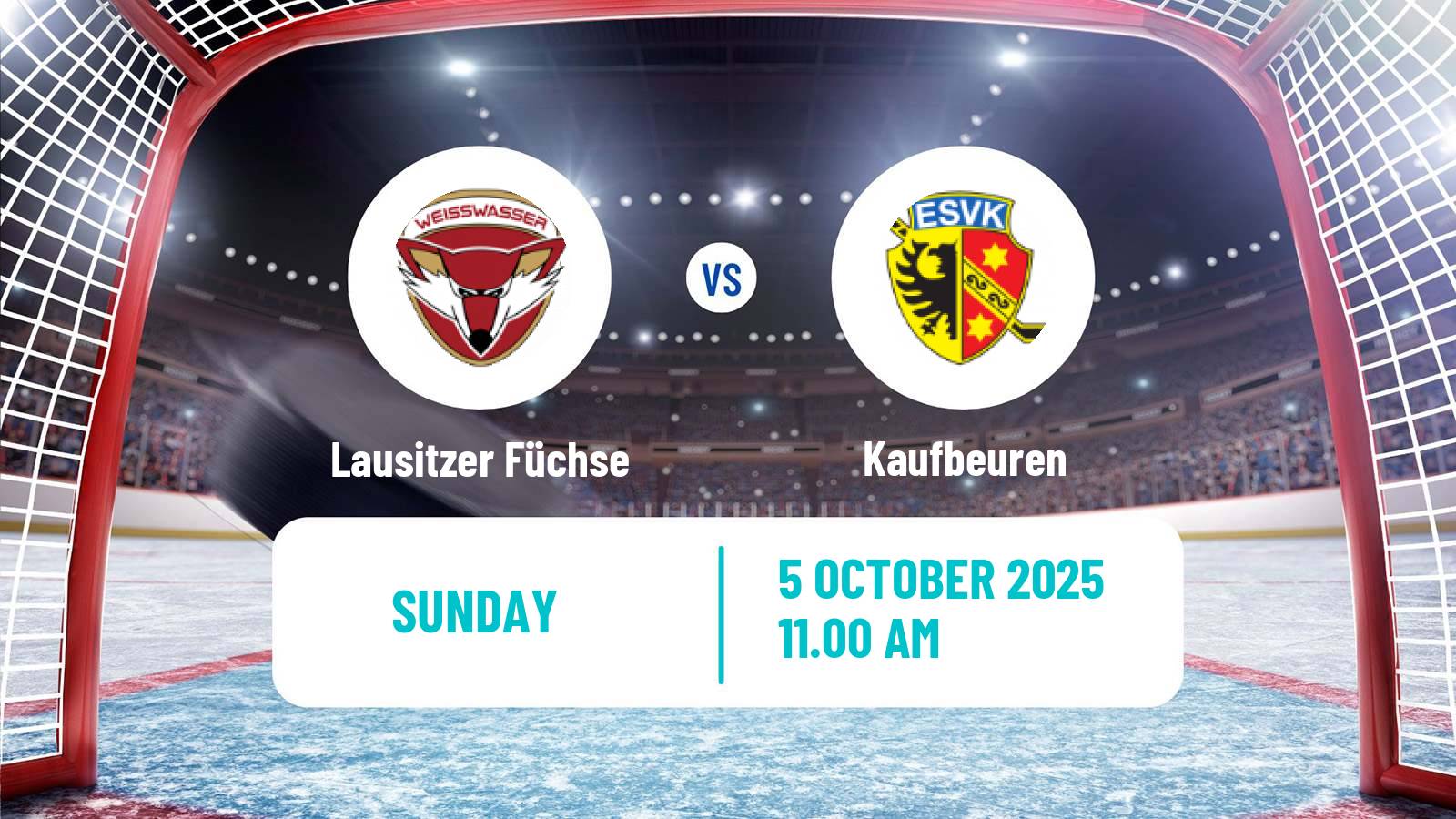 Hockey German DEL2 Lausitzer Füchse - Kaufbeuren
