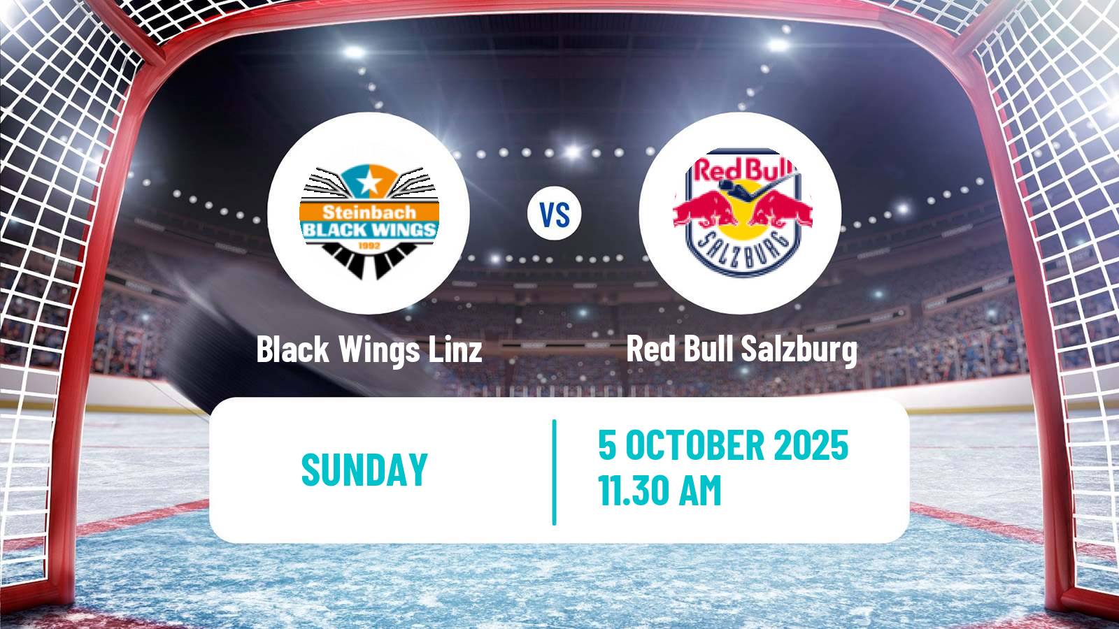 Hockey Austrian Ice Hockey League Black Wings Linz - Red Bull Salzburg
