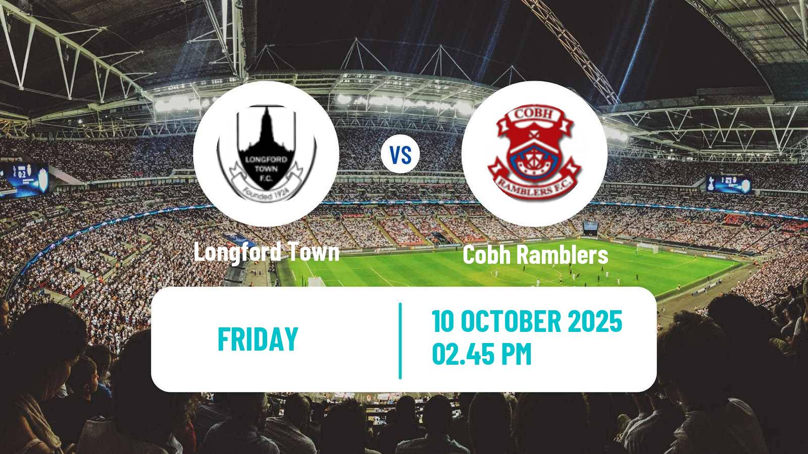 Soccer Irish Division 1 Longford Town - Cobh Ramblers