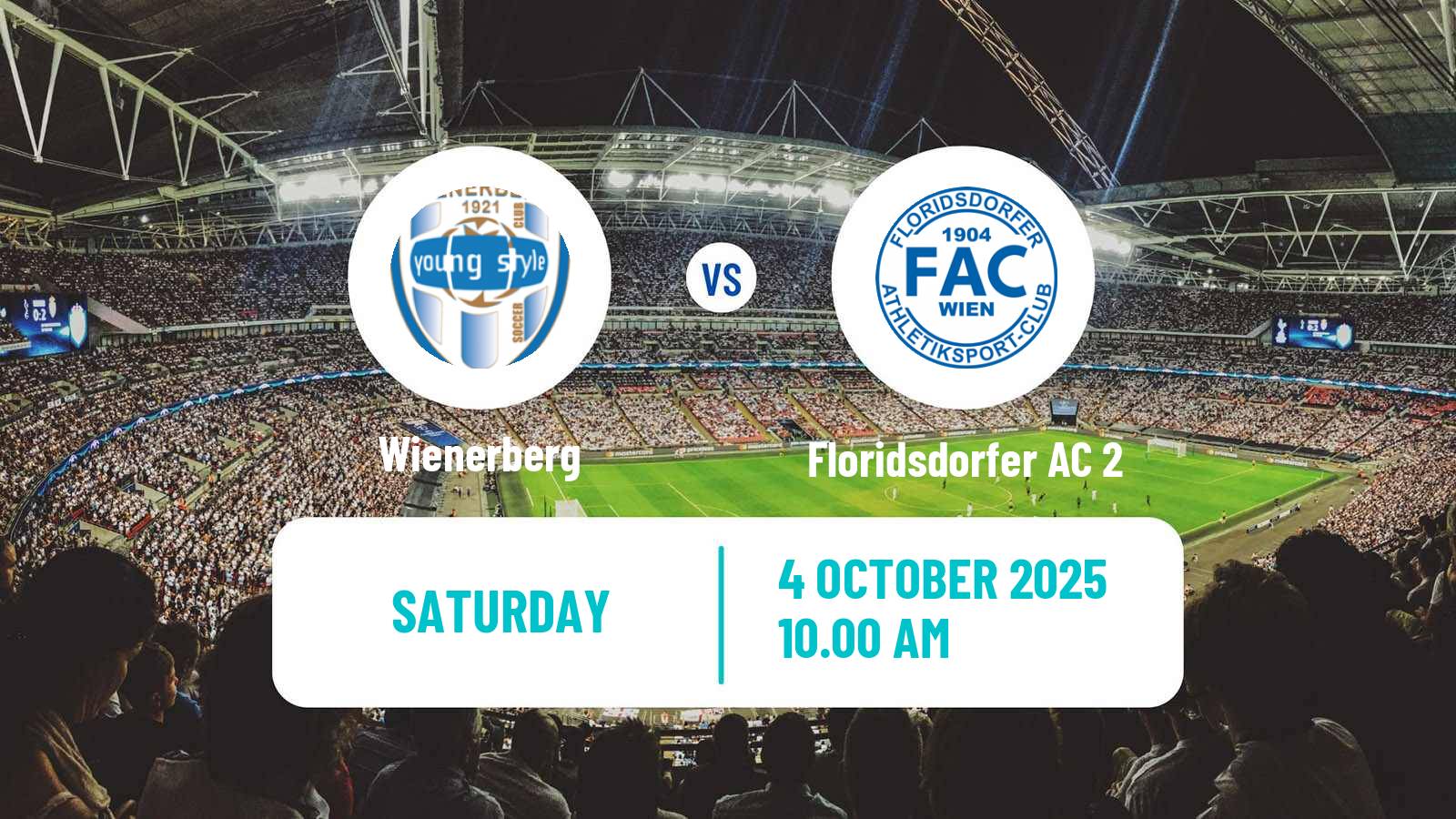 Soccer Austrian Landesliga Wien Wienerberg - Floridsdorfer AC 2