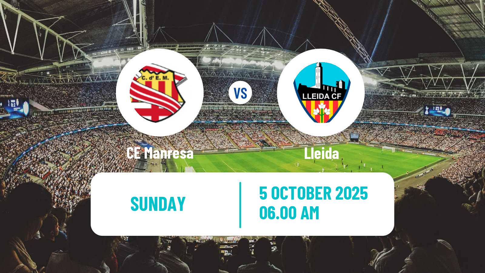 Soccer Spanish Tercera RFEF - Group 5 Manresa - Lleida
