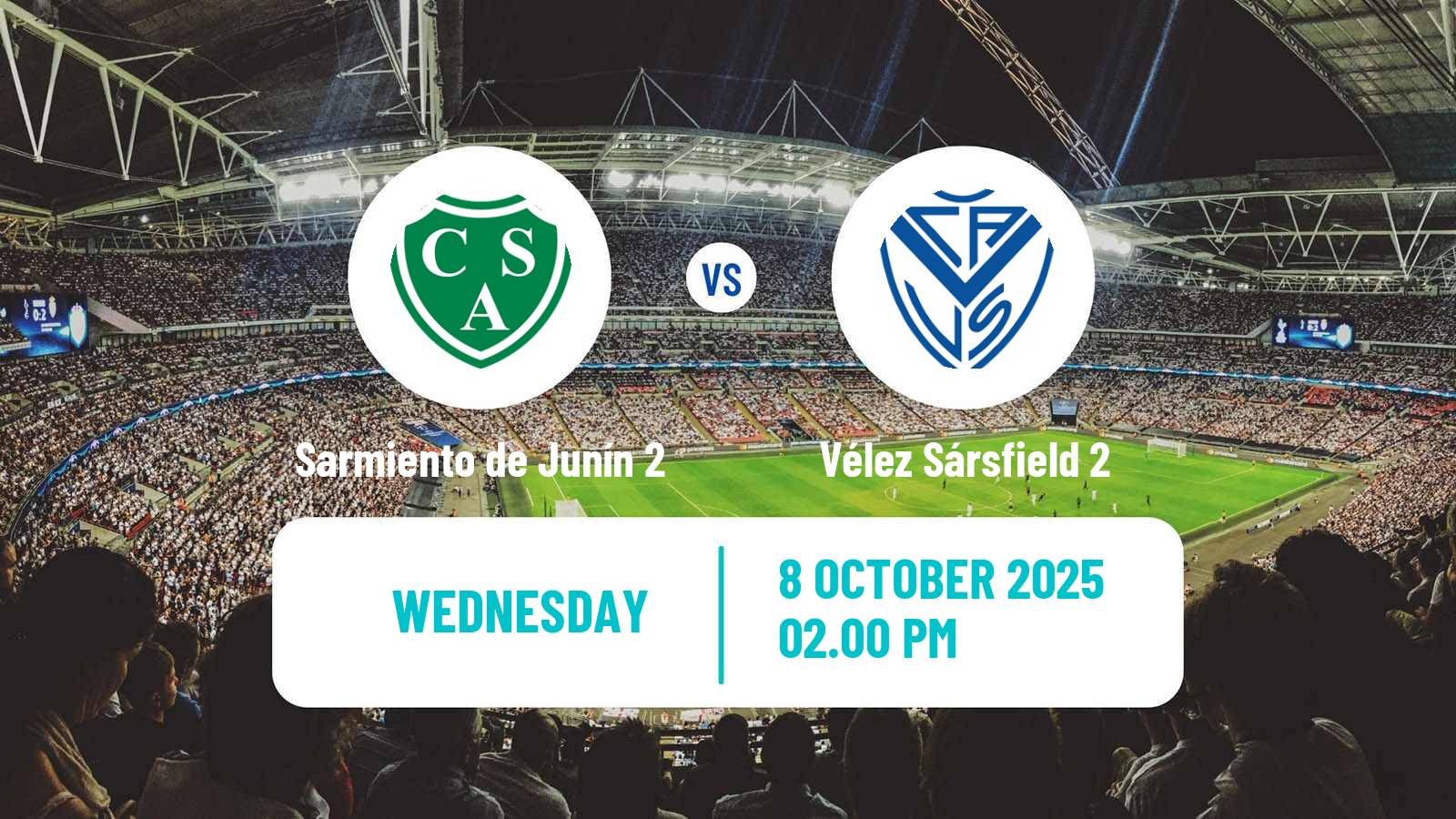 Soccer Argentinian Reserve League Sarmiento de Junín 2 - Vélez Sársfield 2