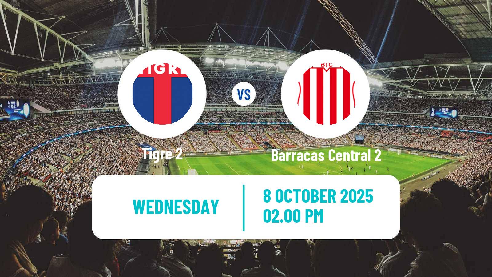 Soccer Argentinian Reserve League Tigre 2 - Barracas Central 2