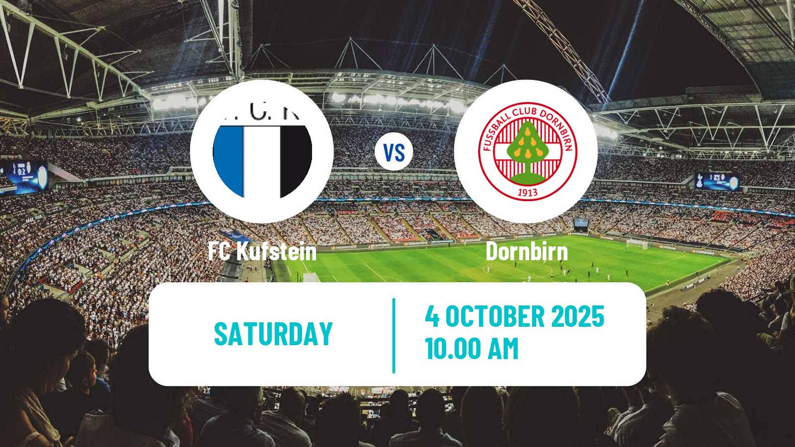 Soccer Austrian Regionalliga West Kufstein - Dornbirn