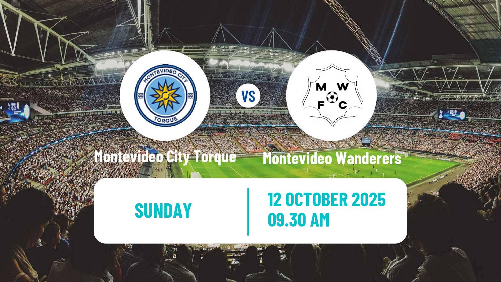 Soccer Uruguayan Primera Division Montevideo City Torque - Montevideo Wanderers