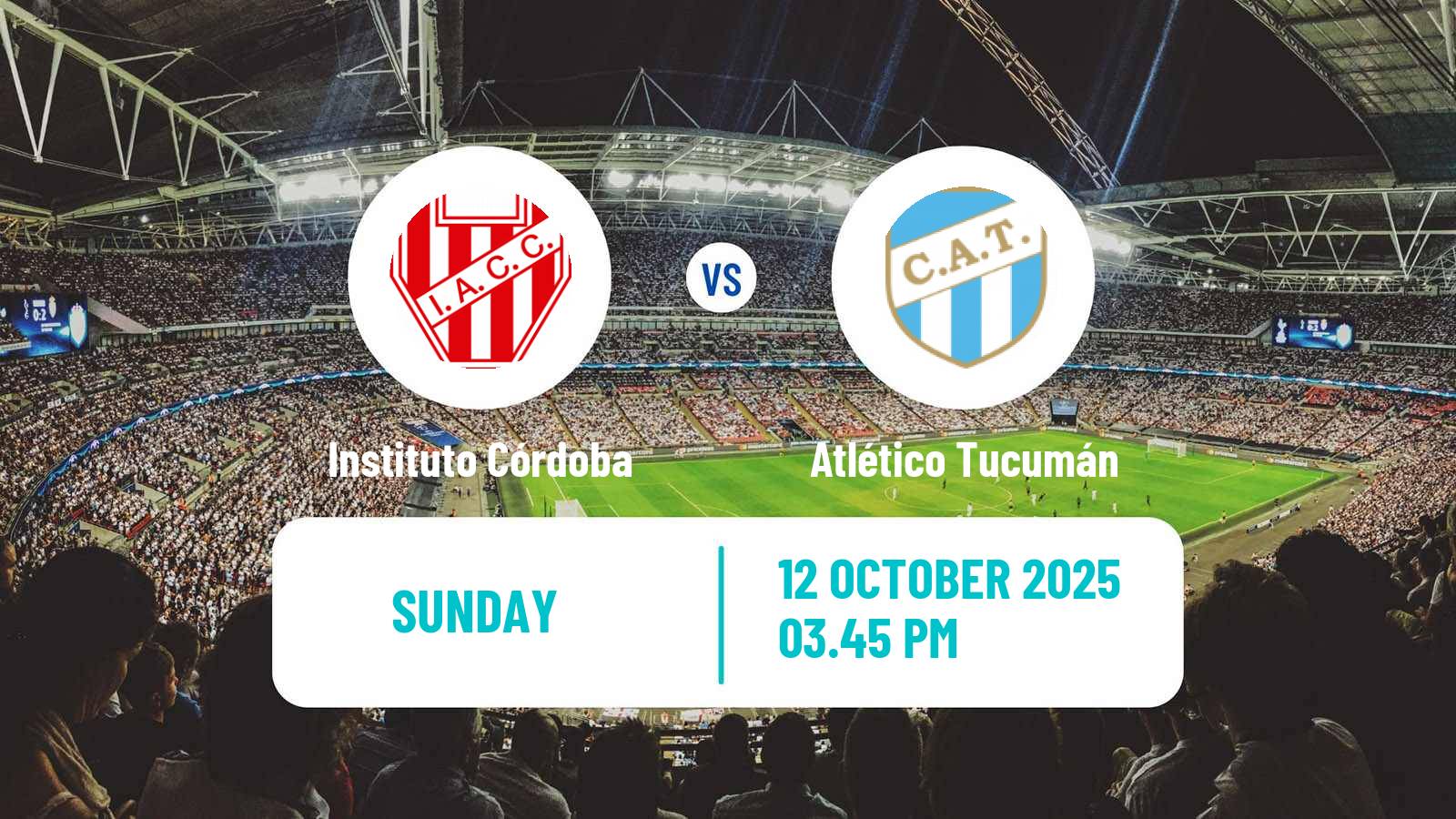 Soccer Argentinian Liga Profesional Instituto Córdoba - Atlético Tucumán