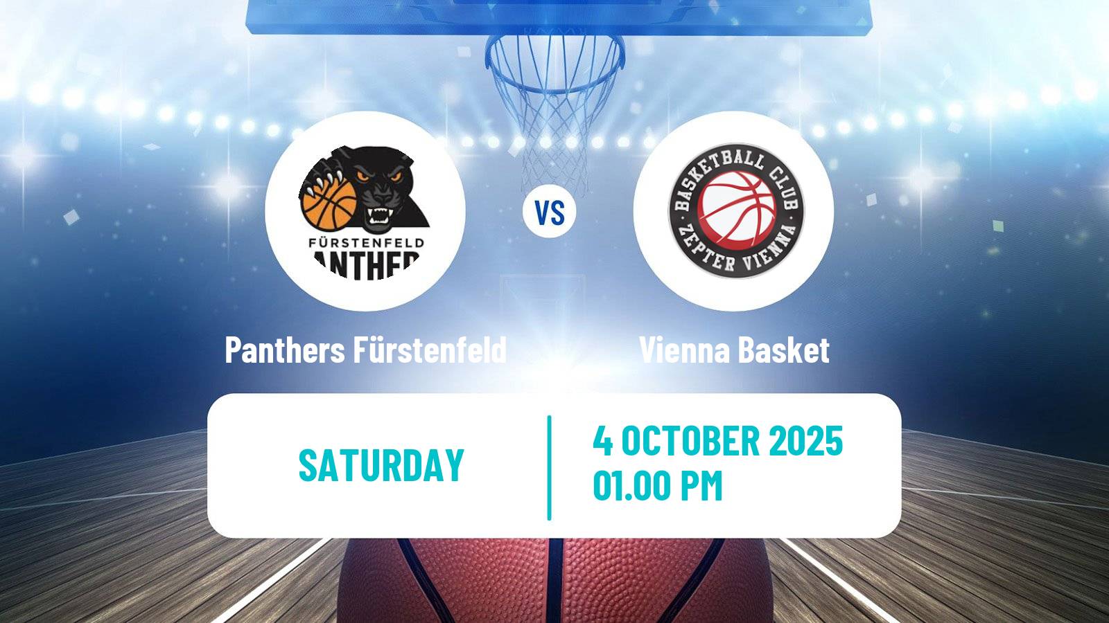 Basketball Austrian Superliga Basketball Panthers Fürstenfeld - Vienna Basket