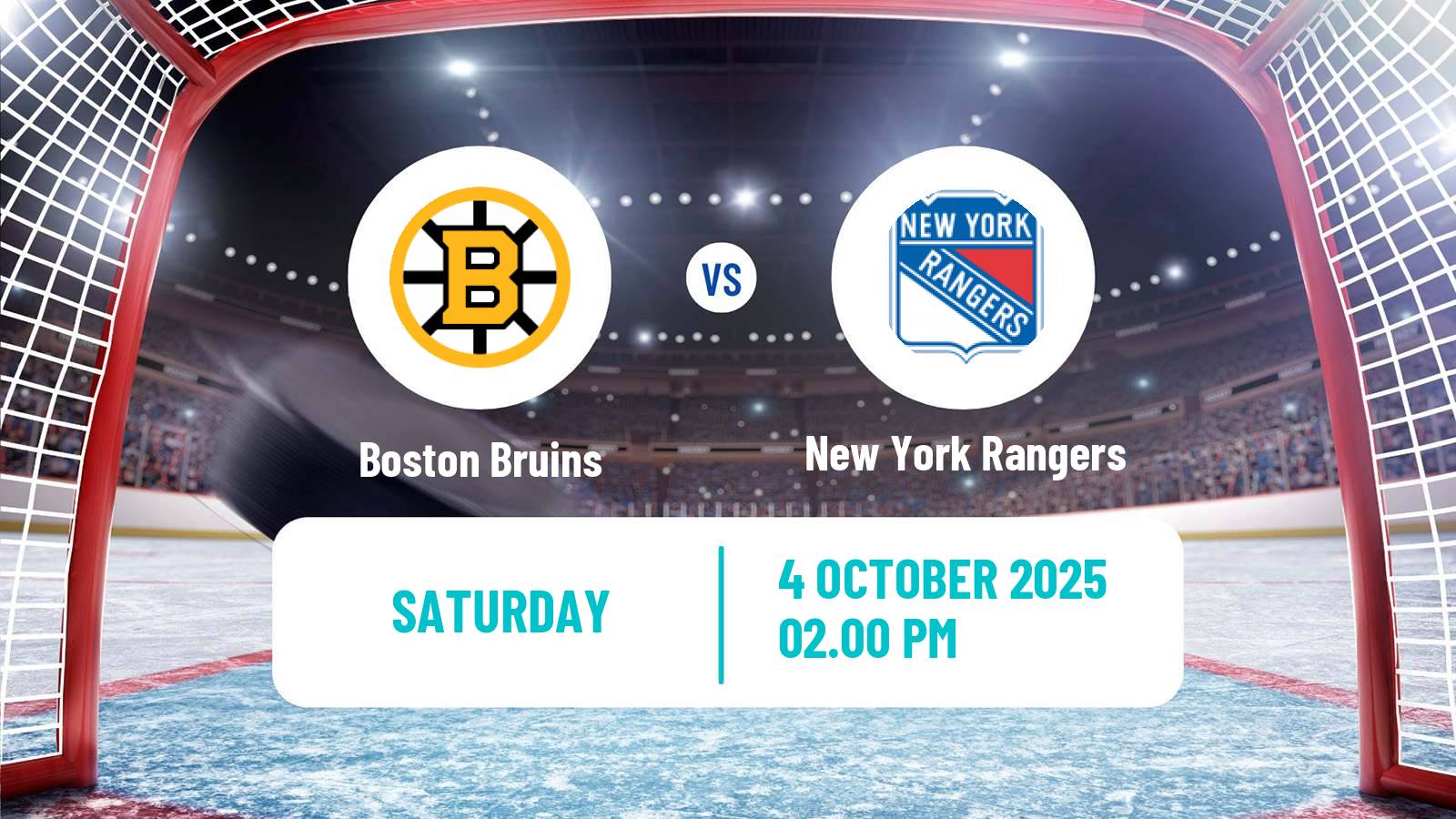 Hockey NHL Boston Bruins - New York Rangers