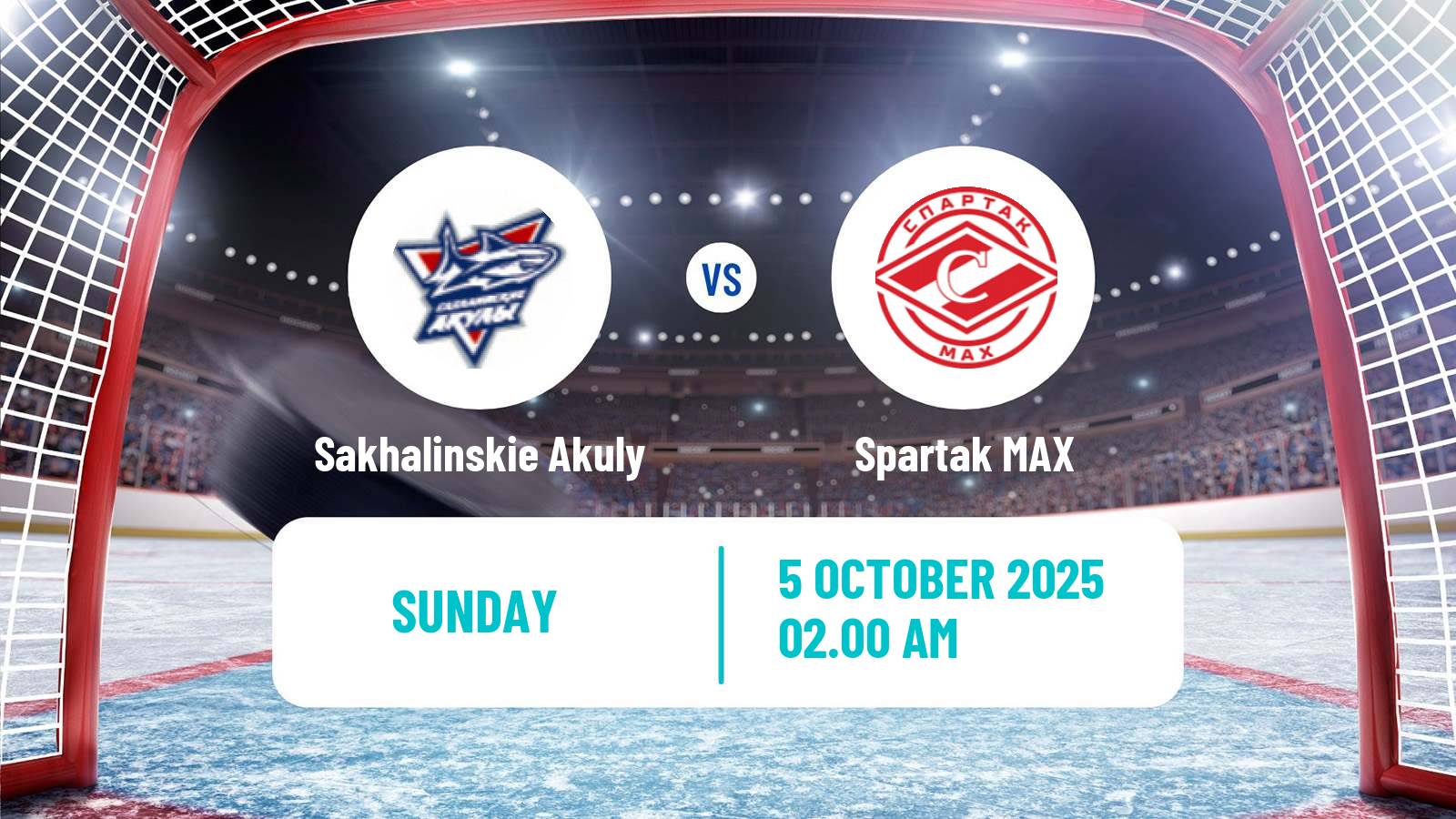Hockey MHL Sakhalinskie Akuly - Spartak MAX