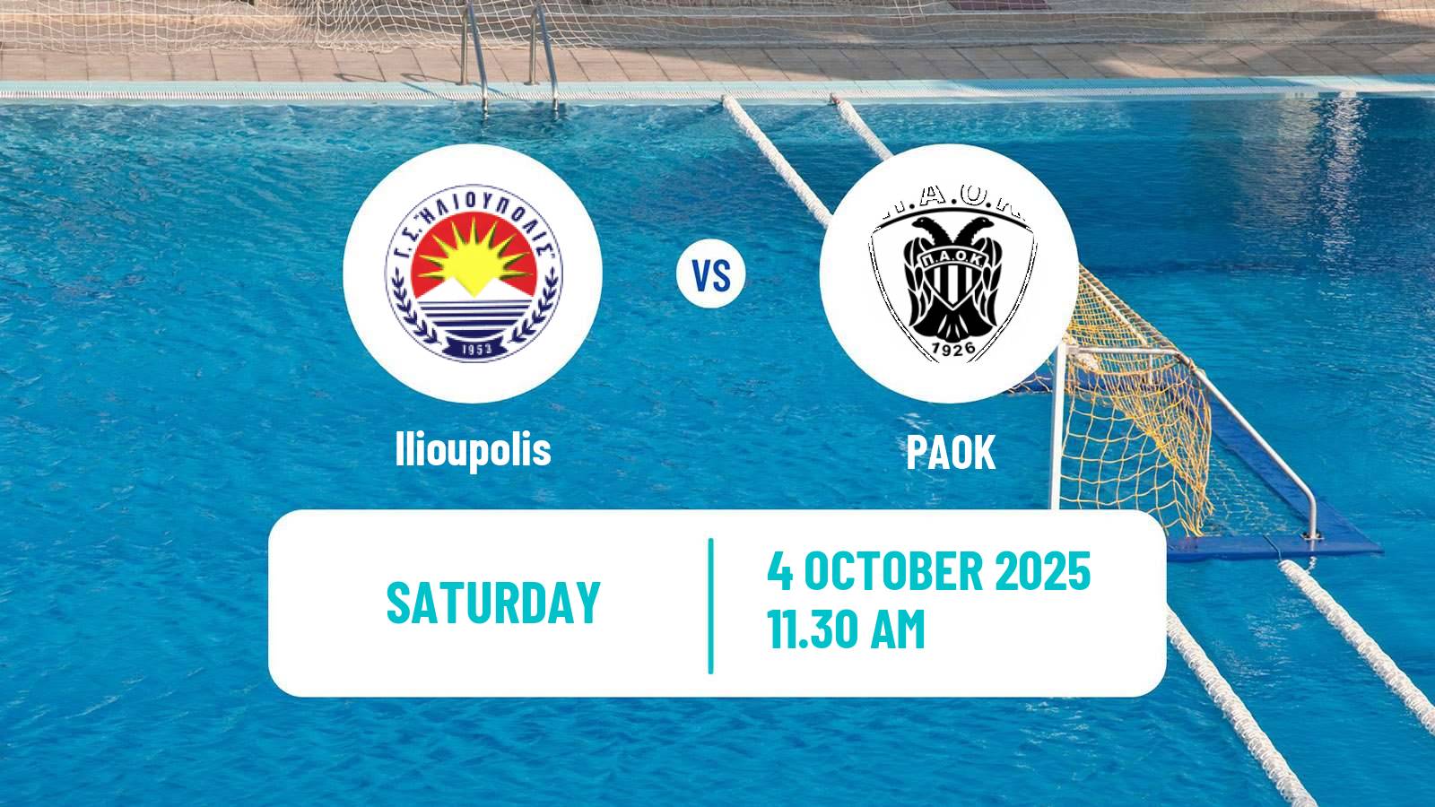 Water polo Greek A1 Water Polo Women Ilioupolis - PAOK