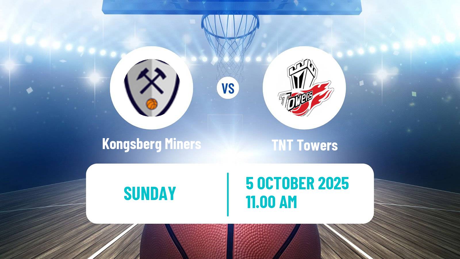 Basketball Norwegian BLNO Kongsberg Miners - TNT Towers