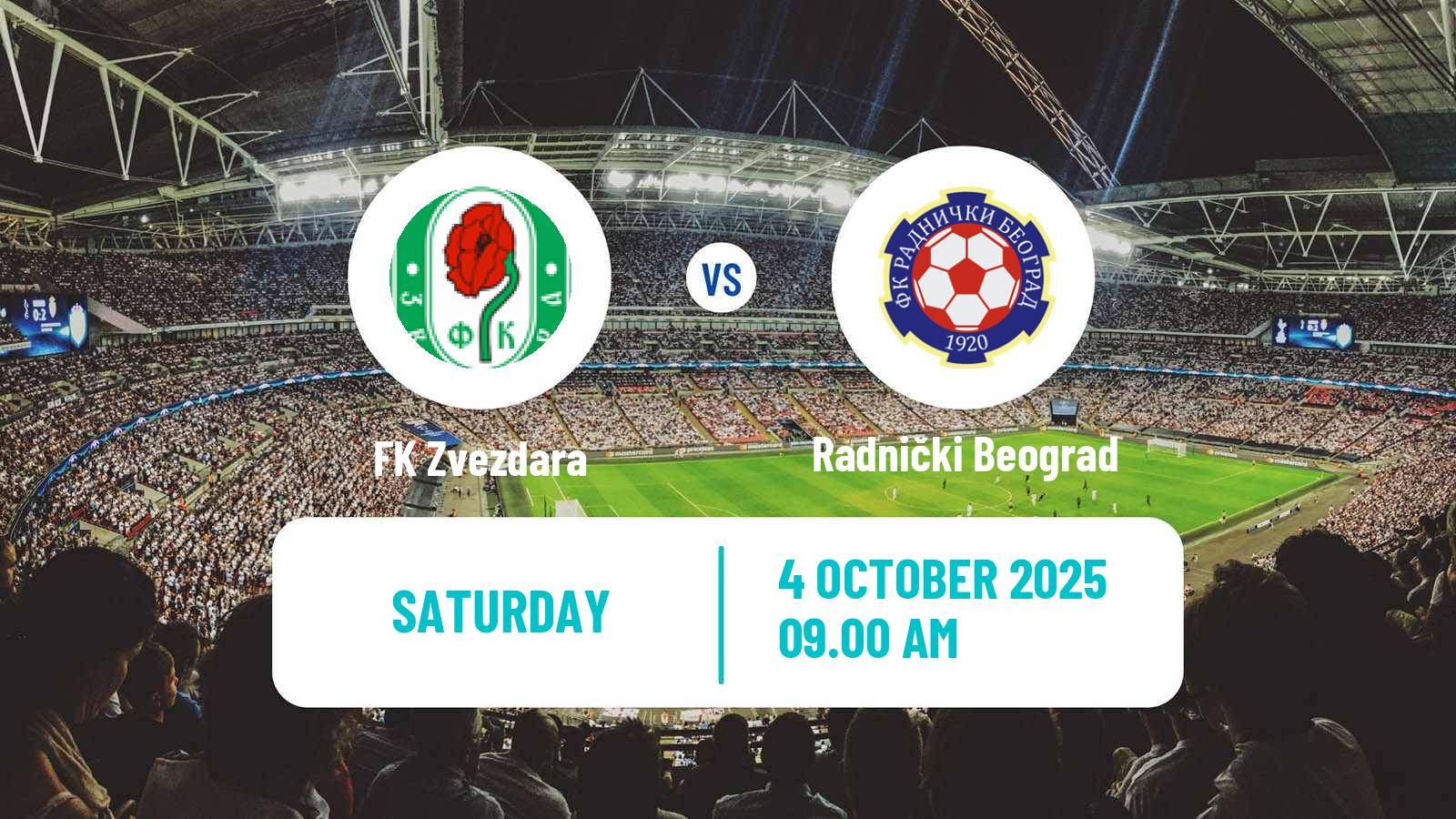 Soccer Serbian Srpska Liga - Belgrade Zvezdara - Radnički Beograd