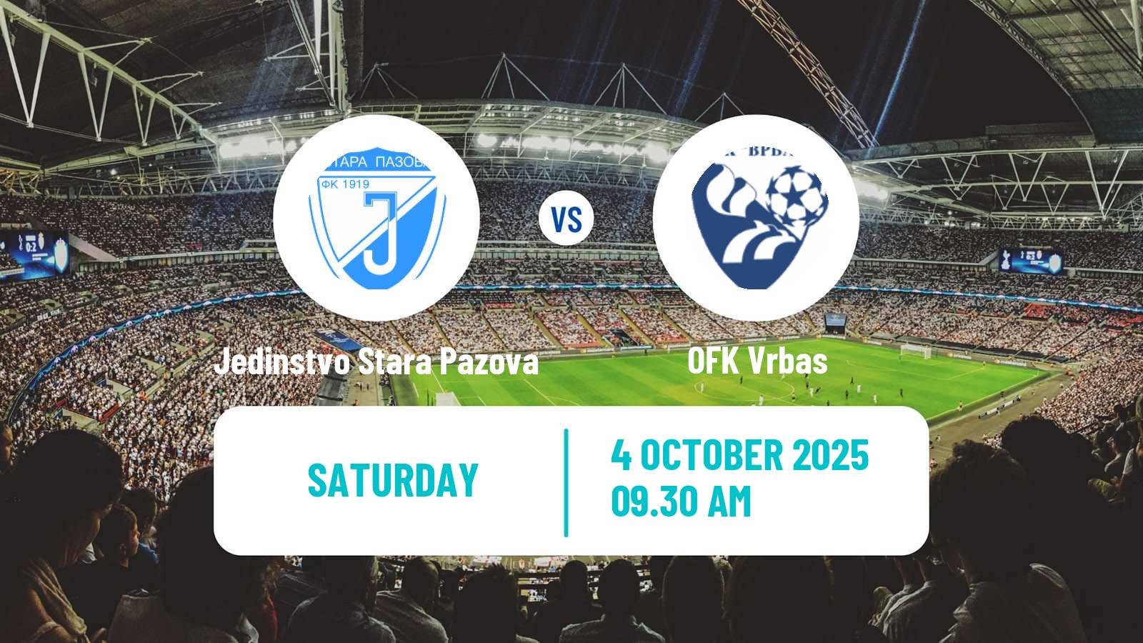 Soccer Serbian Srpska Liga - Vojvodina Jedinstvo Stara Pazova - Vrbas