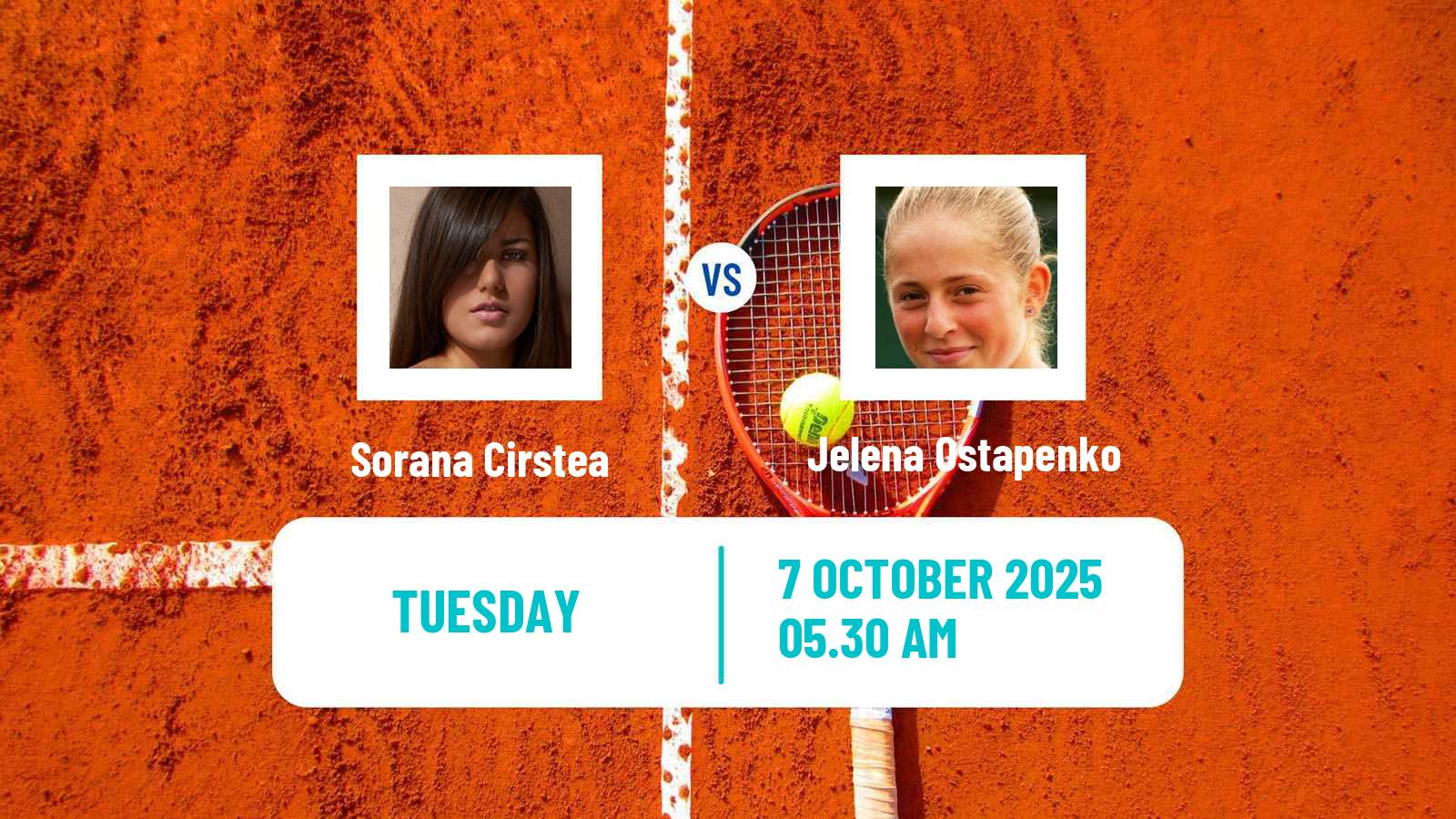 Tennis WTA Wuhan Sorana Cirstea - Jelena Ostapenko