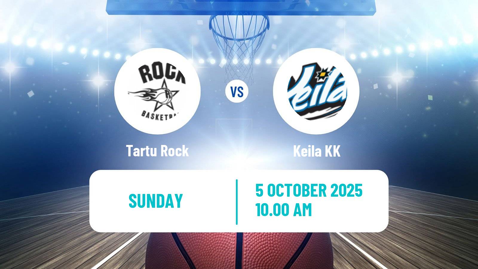 Basketball Estonian–Latvian Basketball League Tartu Rock - Keila