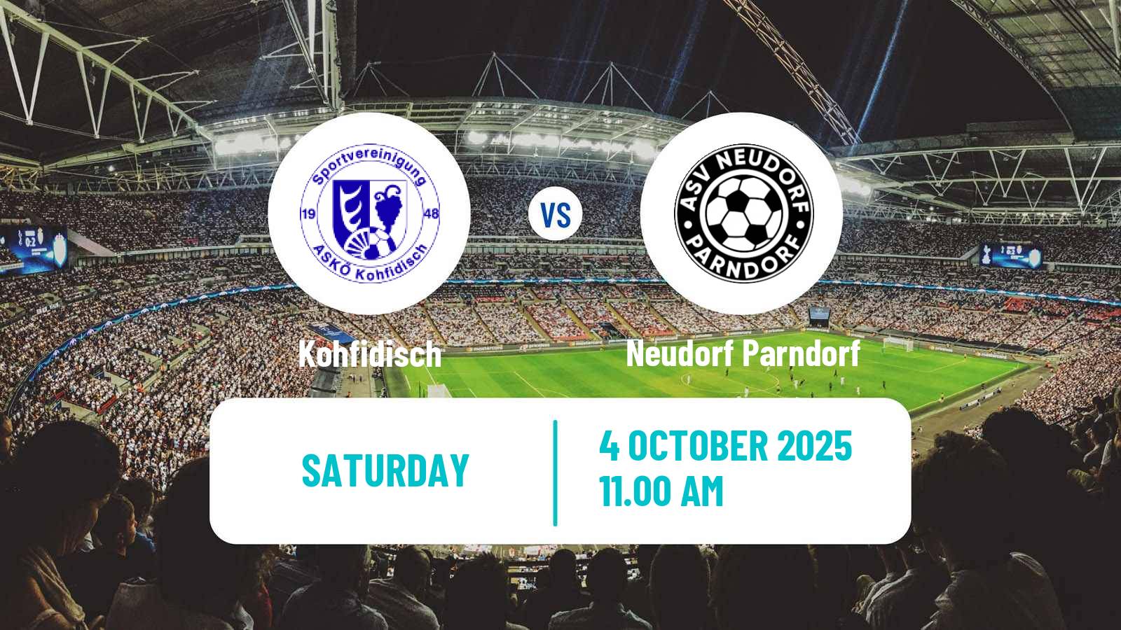 Soccer Austrian Landesliga Burgenland Kohfidisch - Neudorf Parndorf