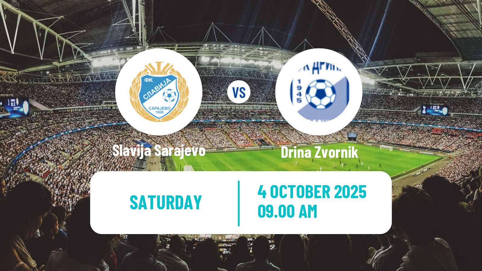 Soccer Bosnian Prva Liga RS Slavija Sarajevo - Drina Zvornik