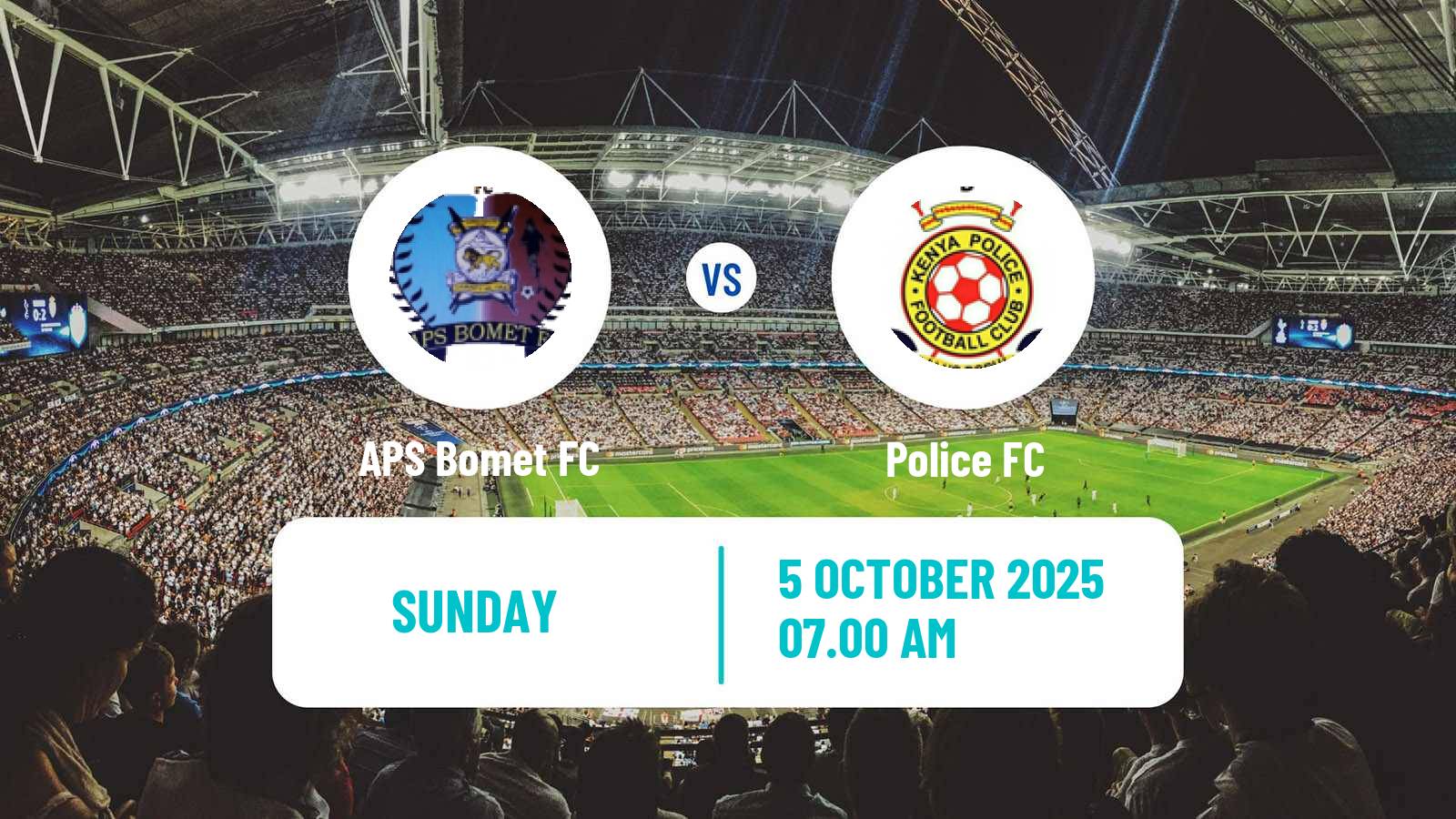 Soccer Kenyan Premier League APS Bomet - Police FC