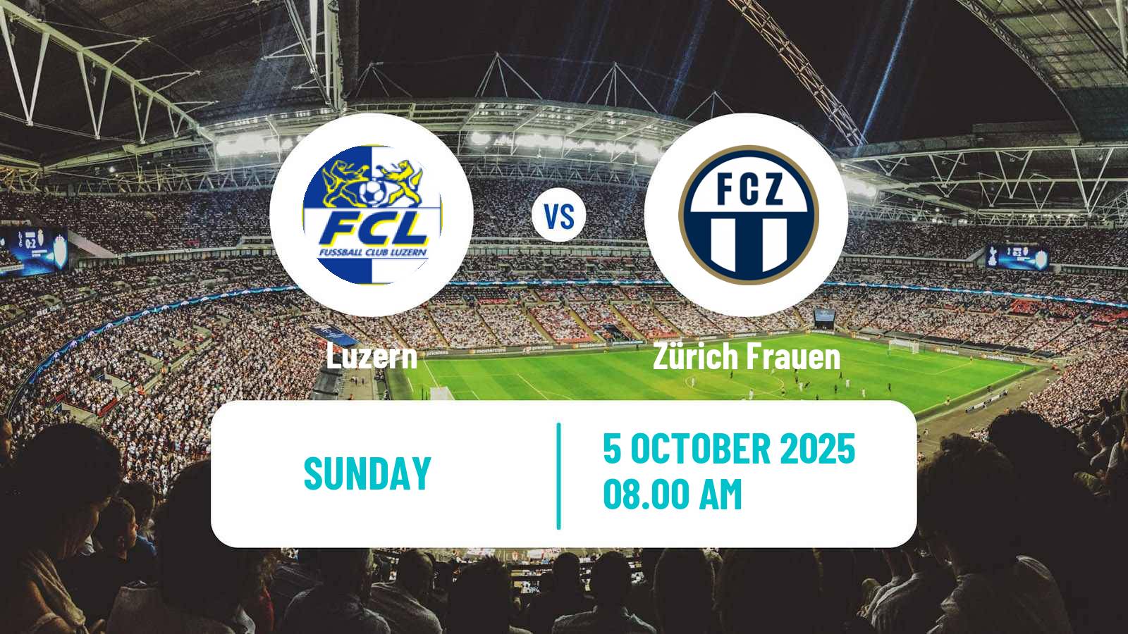 Soccer Swiss Super League Women Luzern - Zürich Frauen