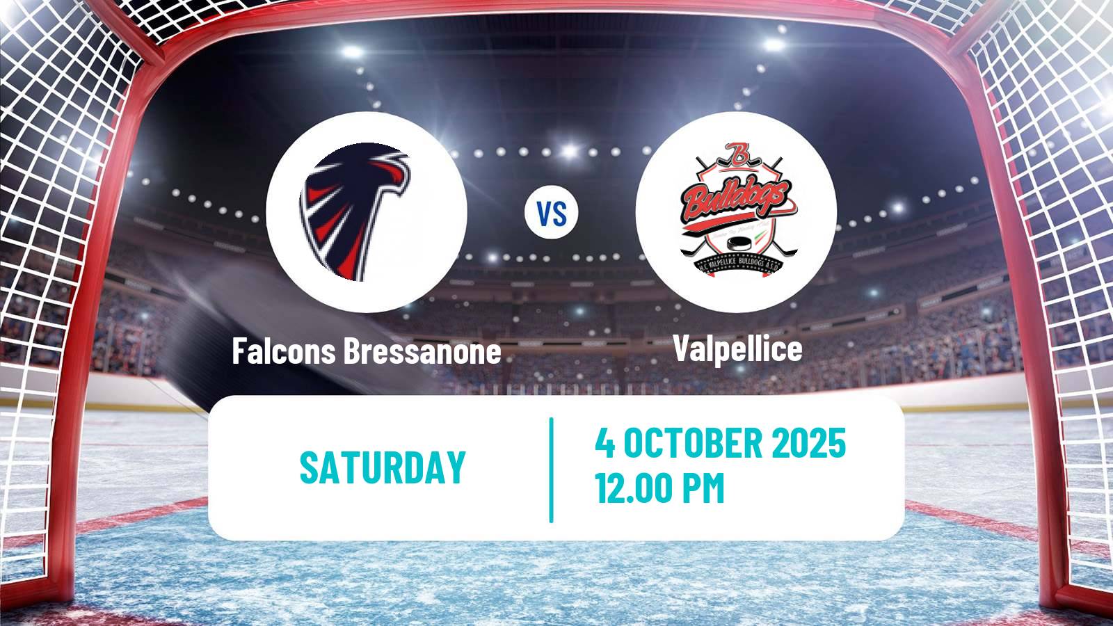 Hockey Italian IHL Falcons Bressanone - Valpellice