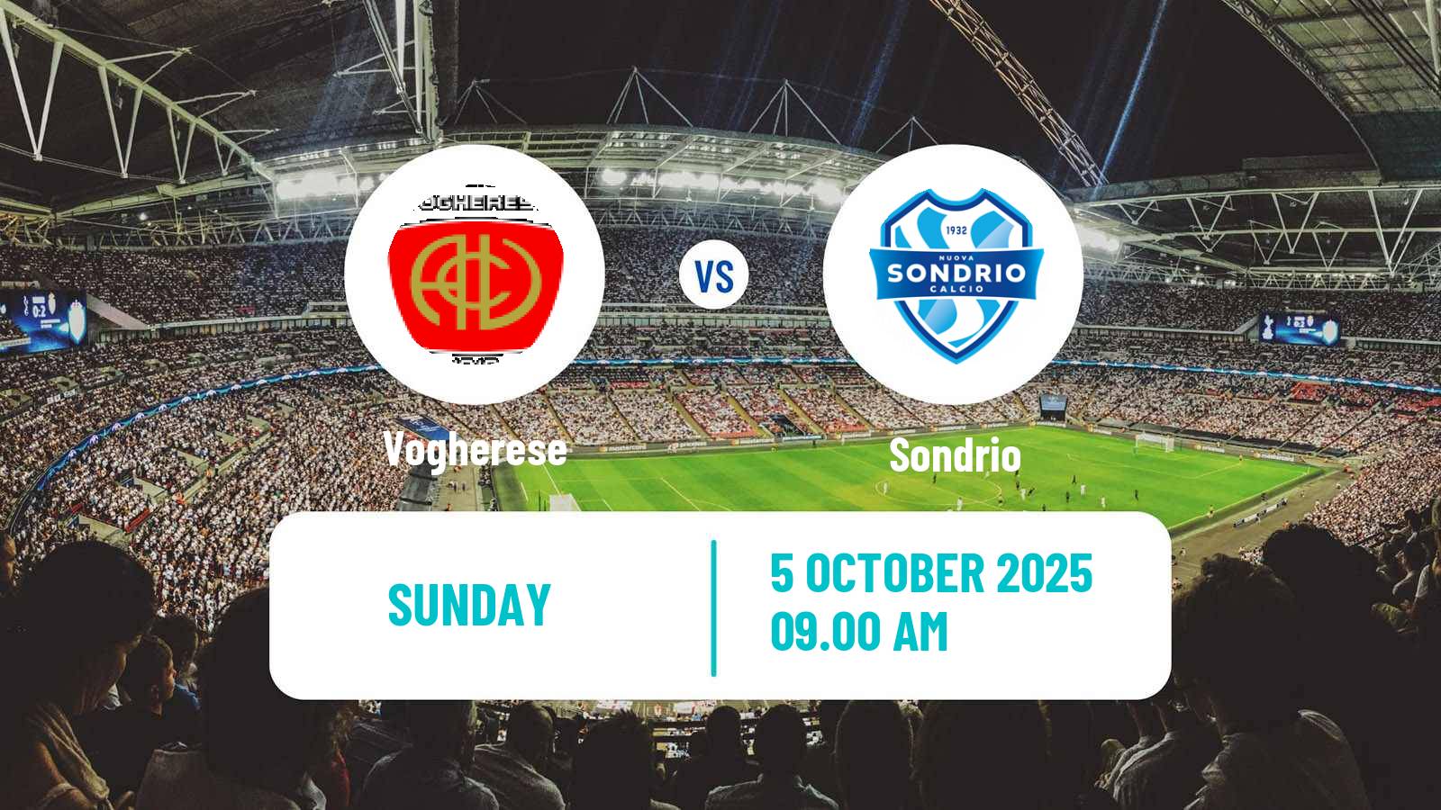 Soccer Italian Serie D - Group B Vogherese - Sondrio