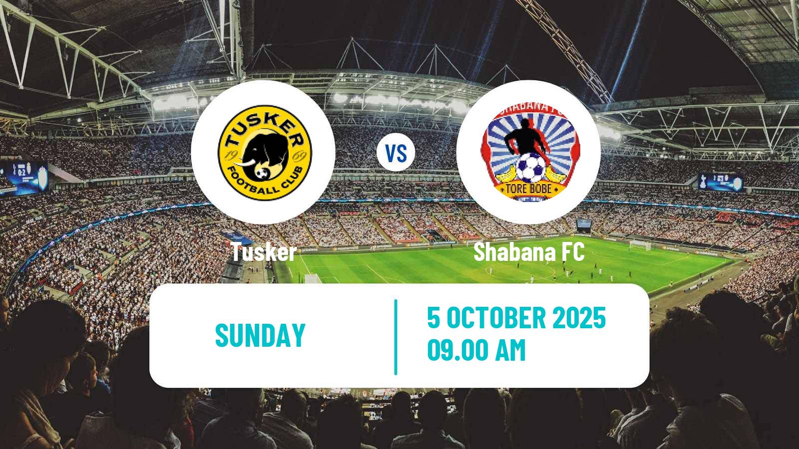 Soccer Kenyan Premier League Tusker - Shabana